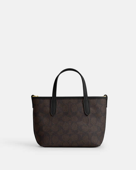 Coach City Mini Tote Bag In Signature Canvas