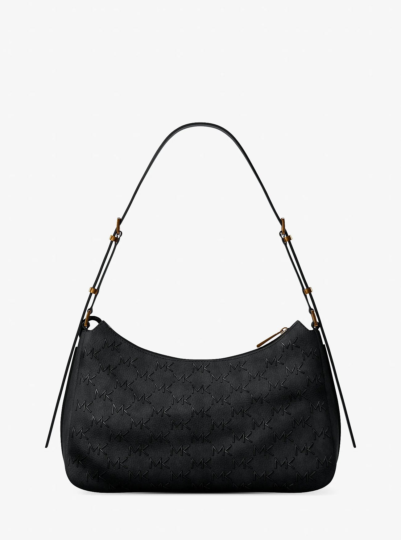 Nolita Medium Whipstitched Logo Leather Shoulder Bag