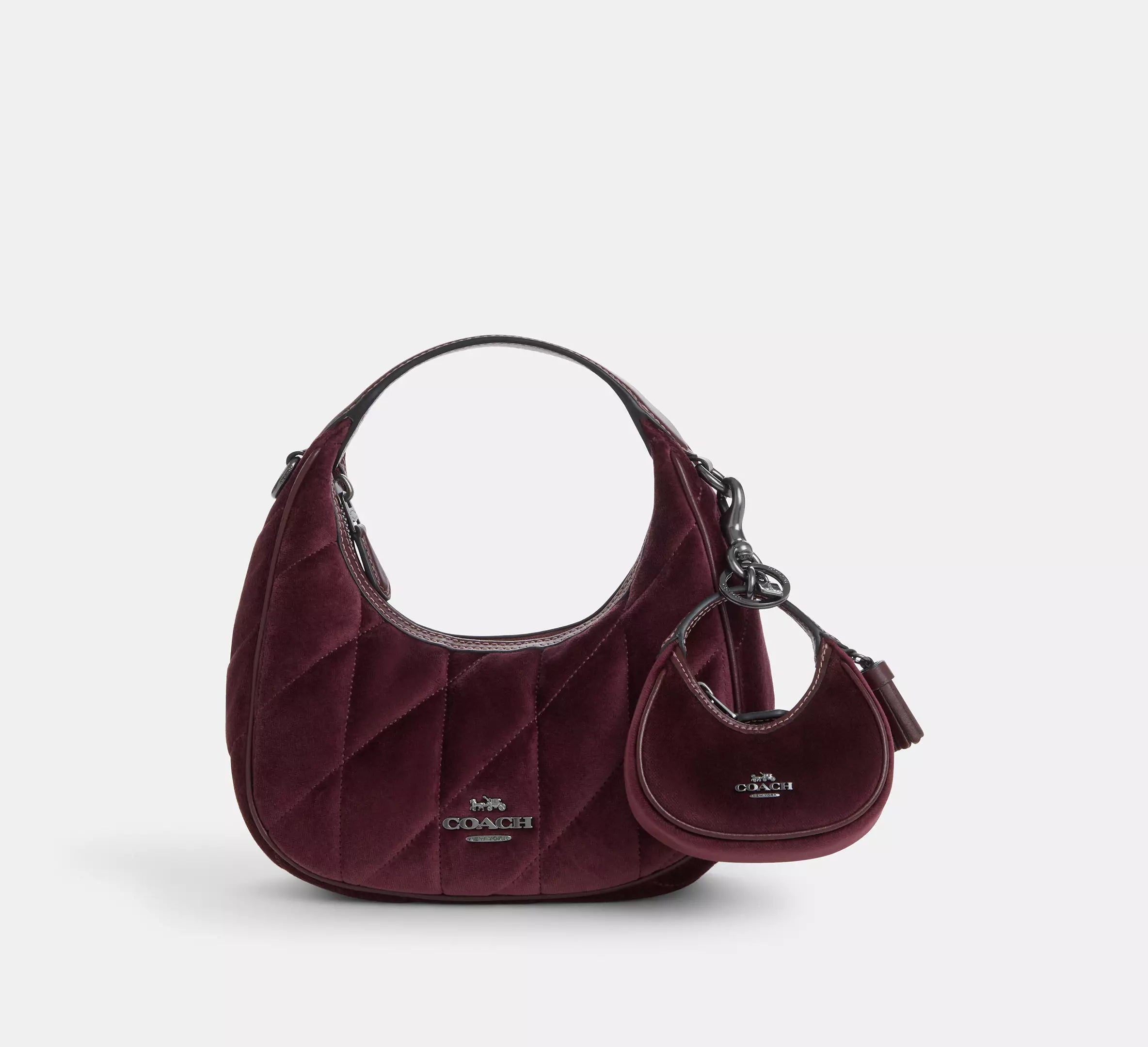 Gunmetal/Burgundy
