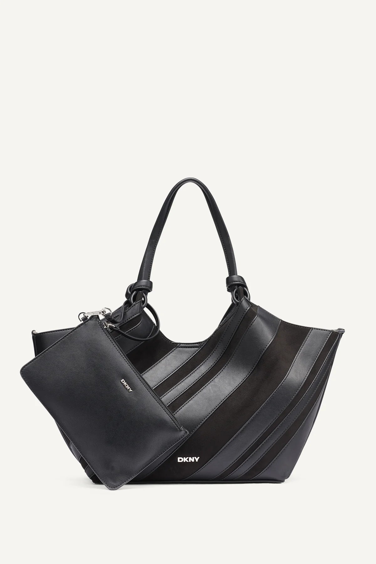 DKNY Paula Medium Striped Commuter Tote