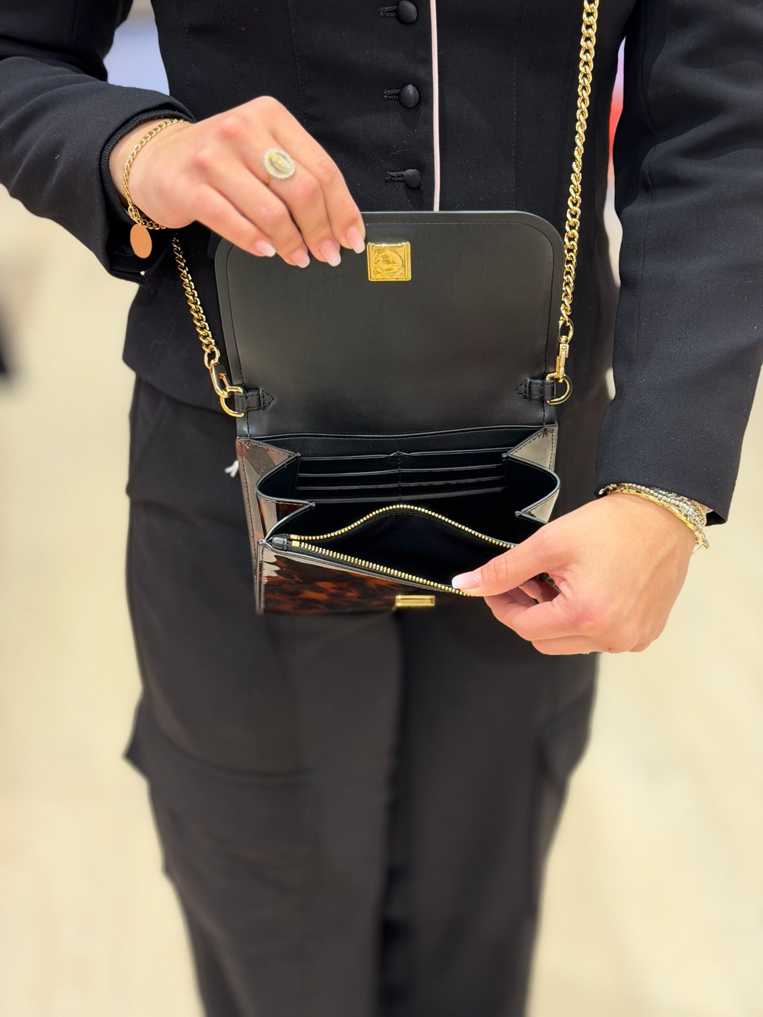 Emerson Tortoise Chain Wallet