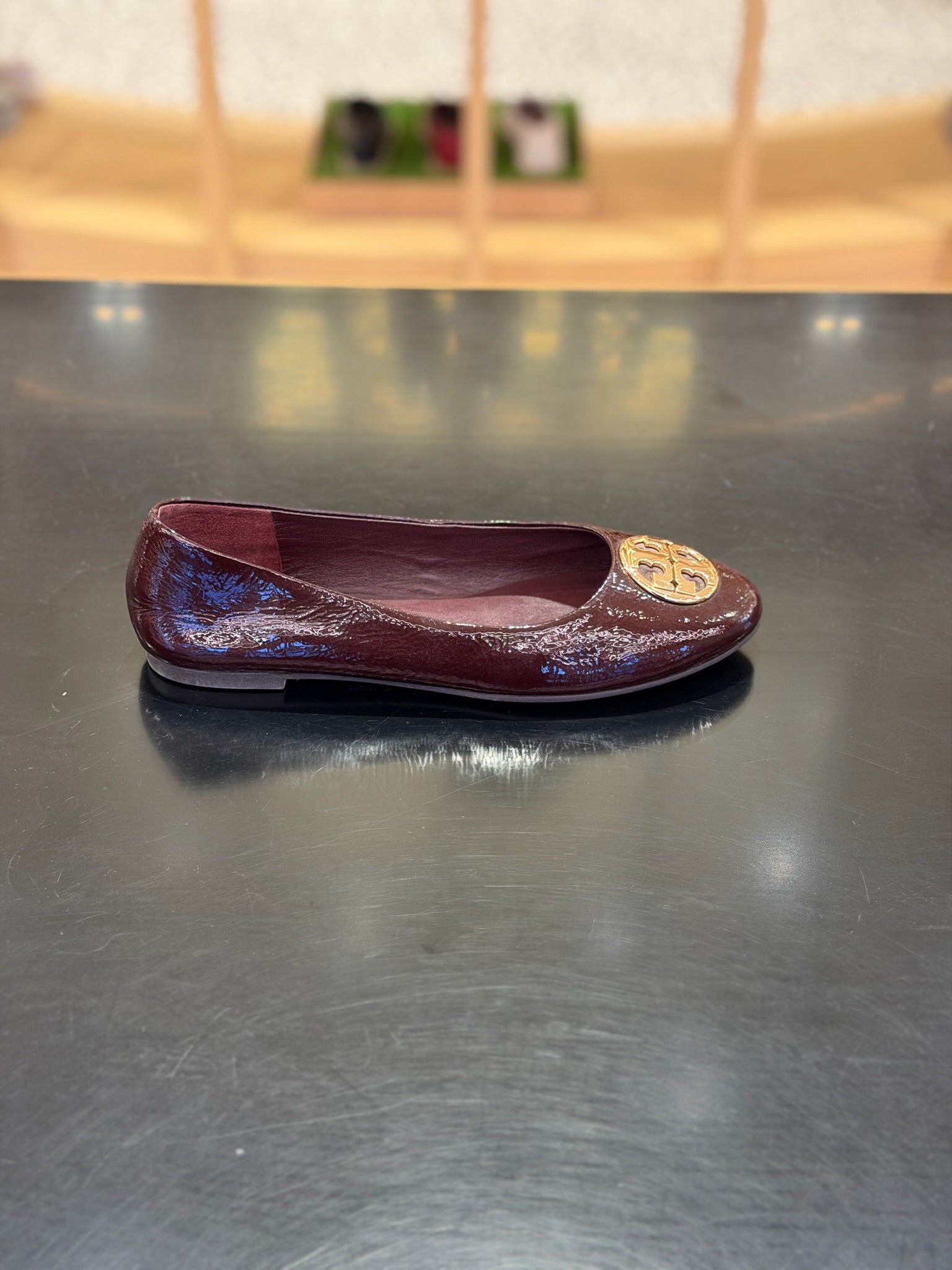 Minnie Travel Ballet Flats Burgundy