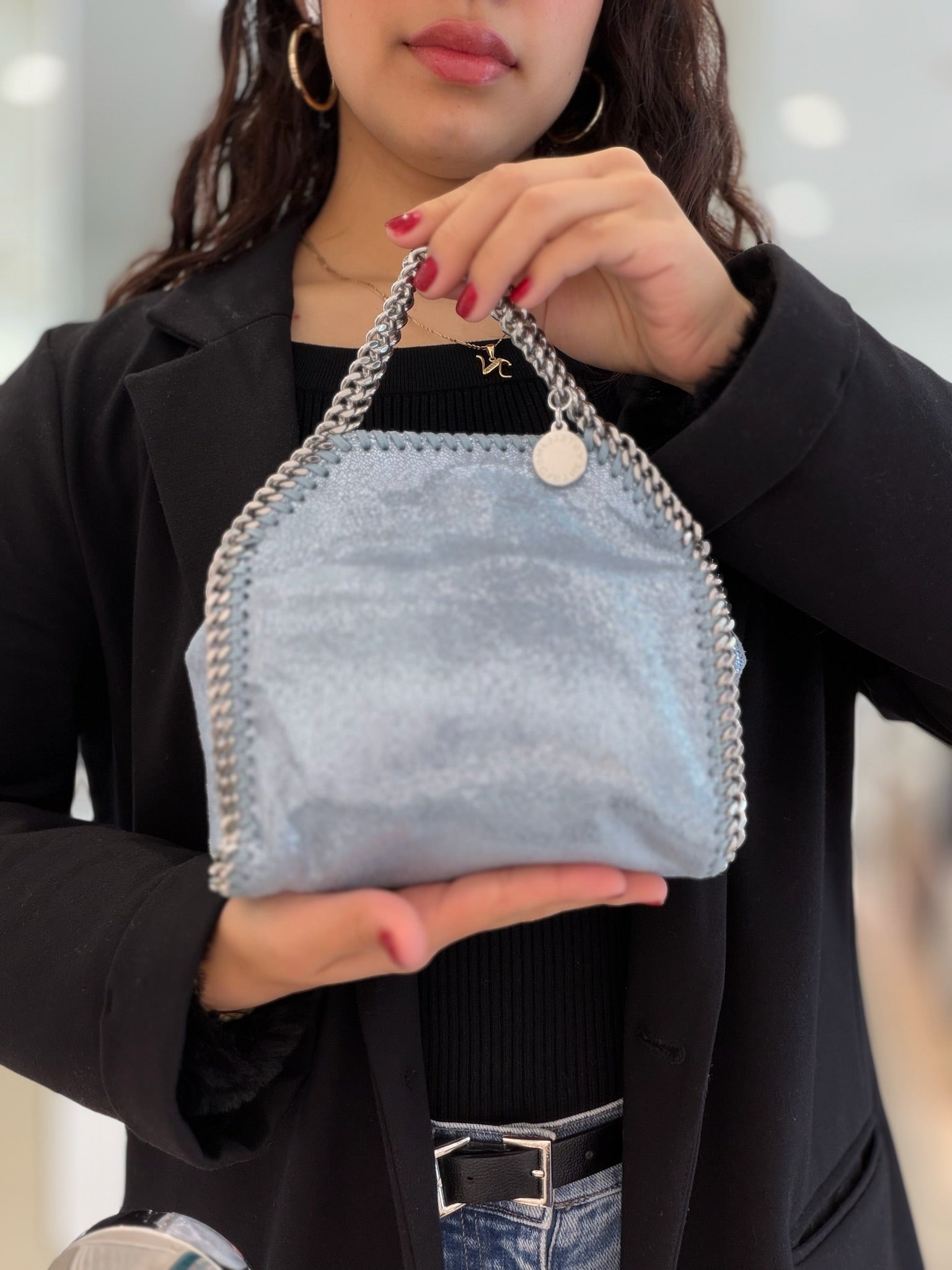 Stella McCartney Falabella Mini Tote - Light Blue
