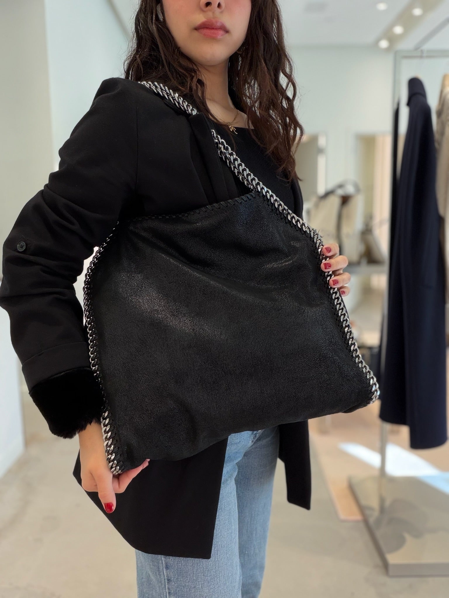 Stella McCartney Falabella Large Tote - Black