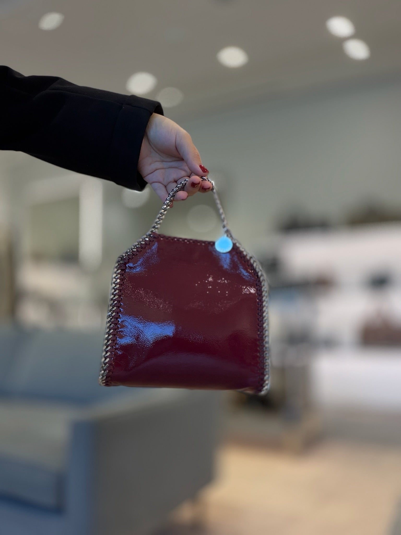 Stella McCartney Falabella Mini Tote - Burgundy