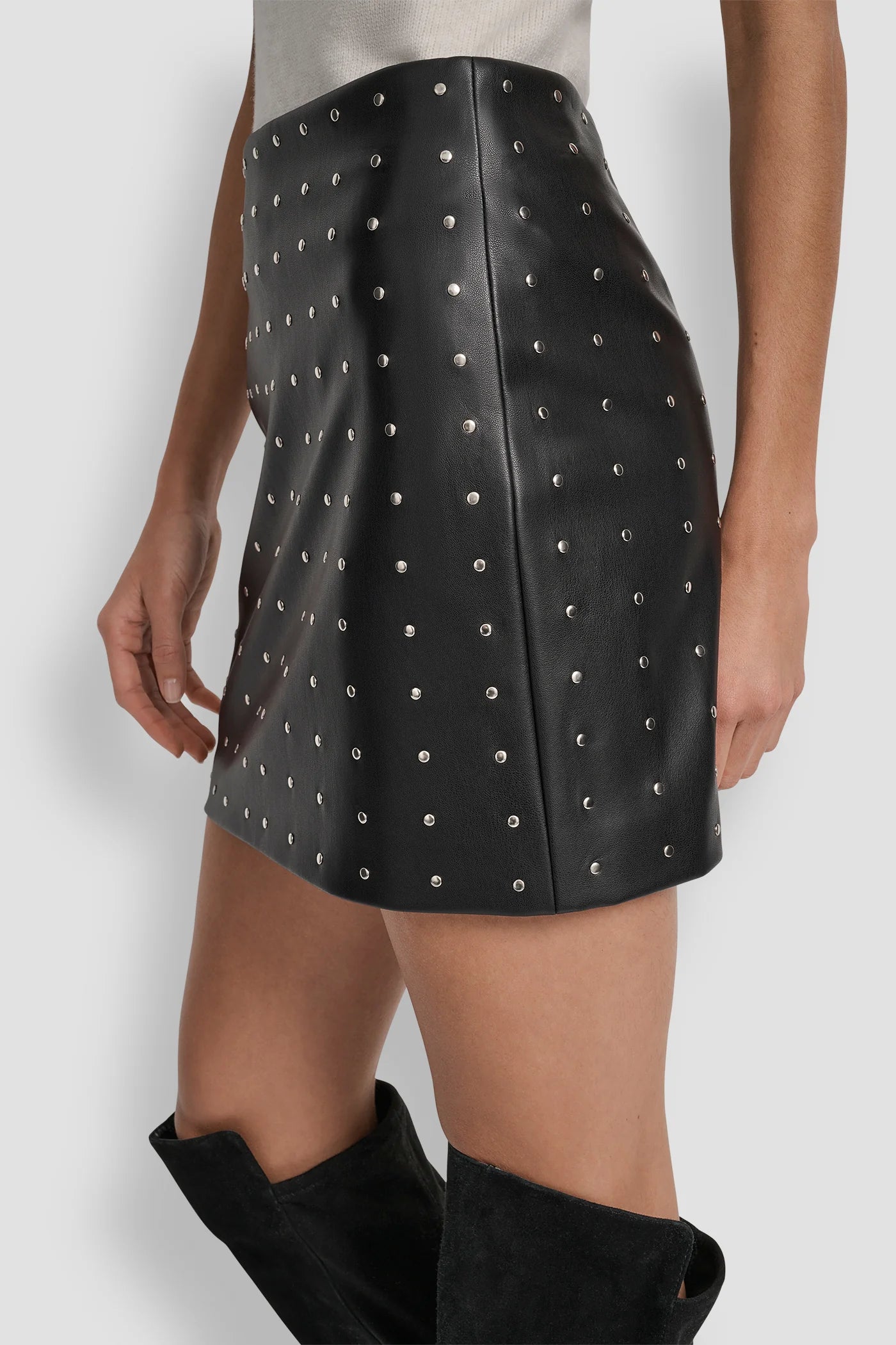 black_faux_leather