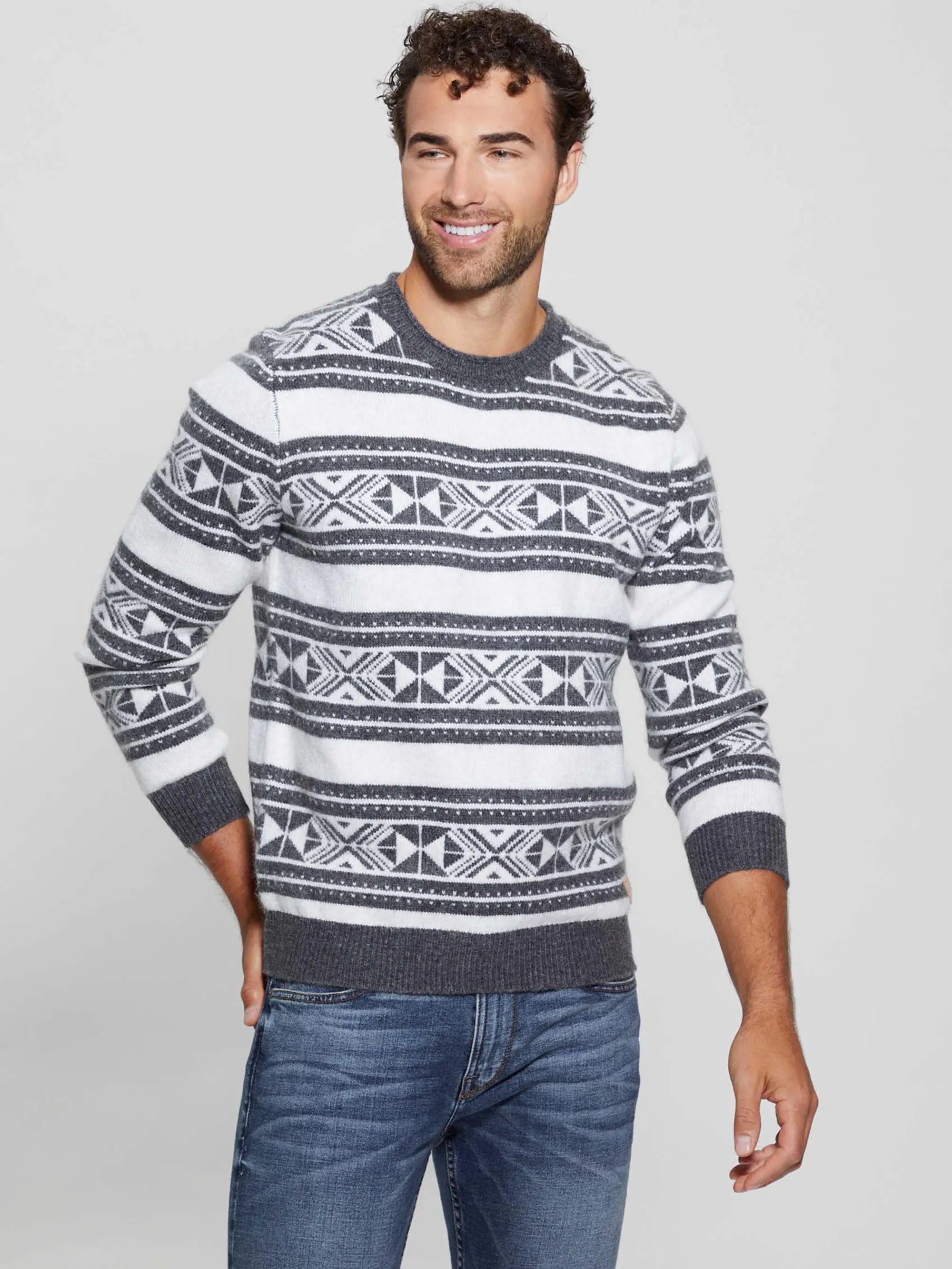 Linen Dark Grey Ethnic St