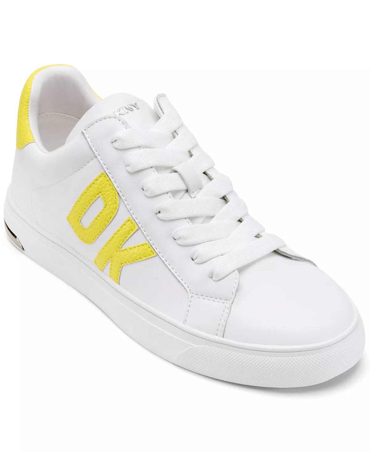 White/Yellow Leather