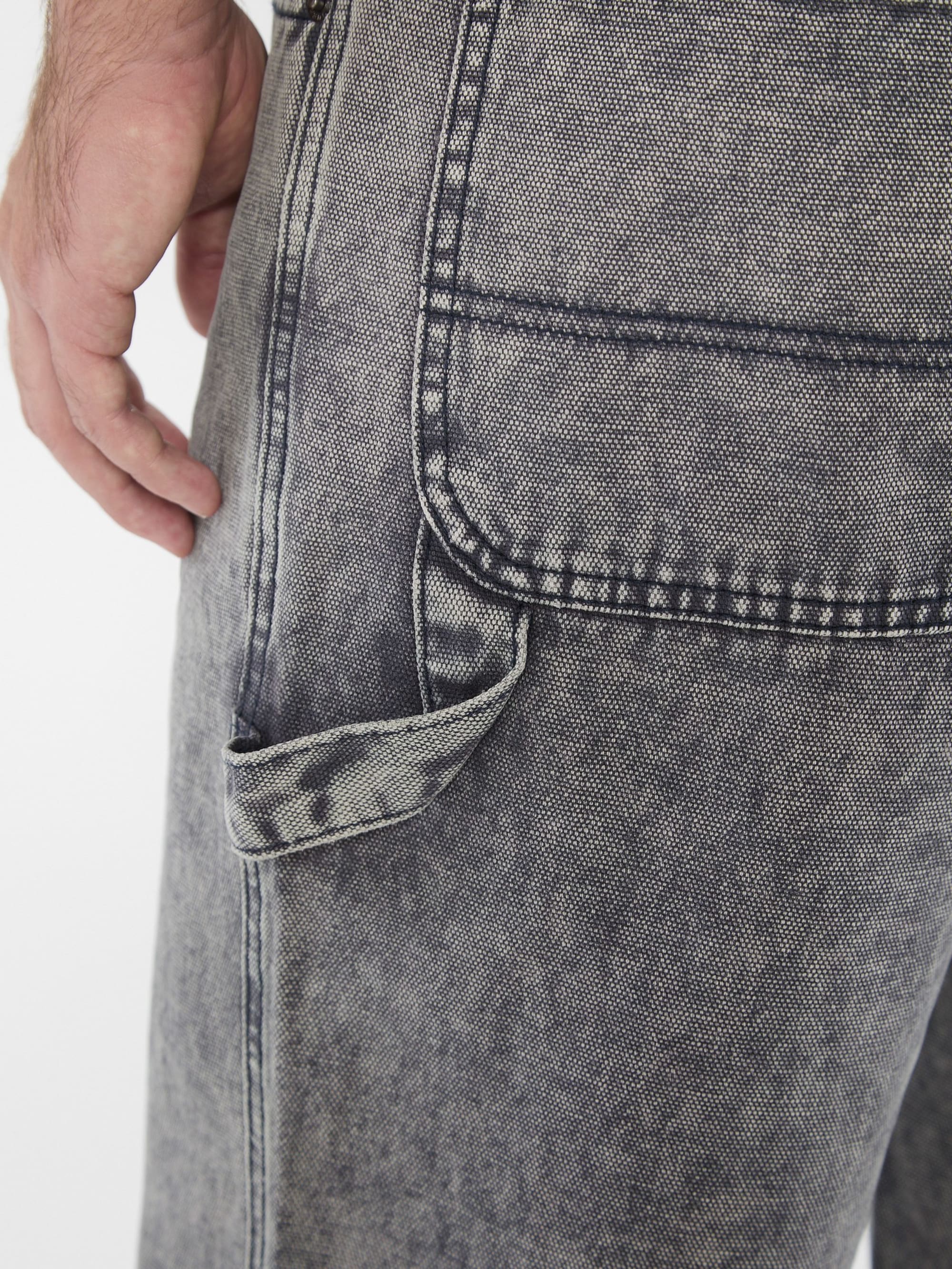 Go Blue Canvas Acid Wash