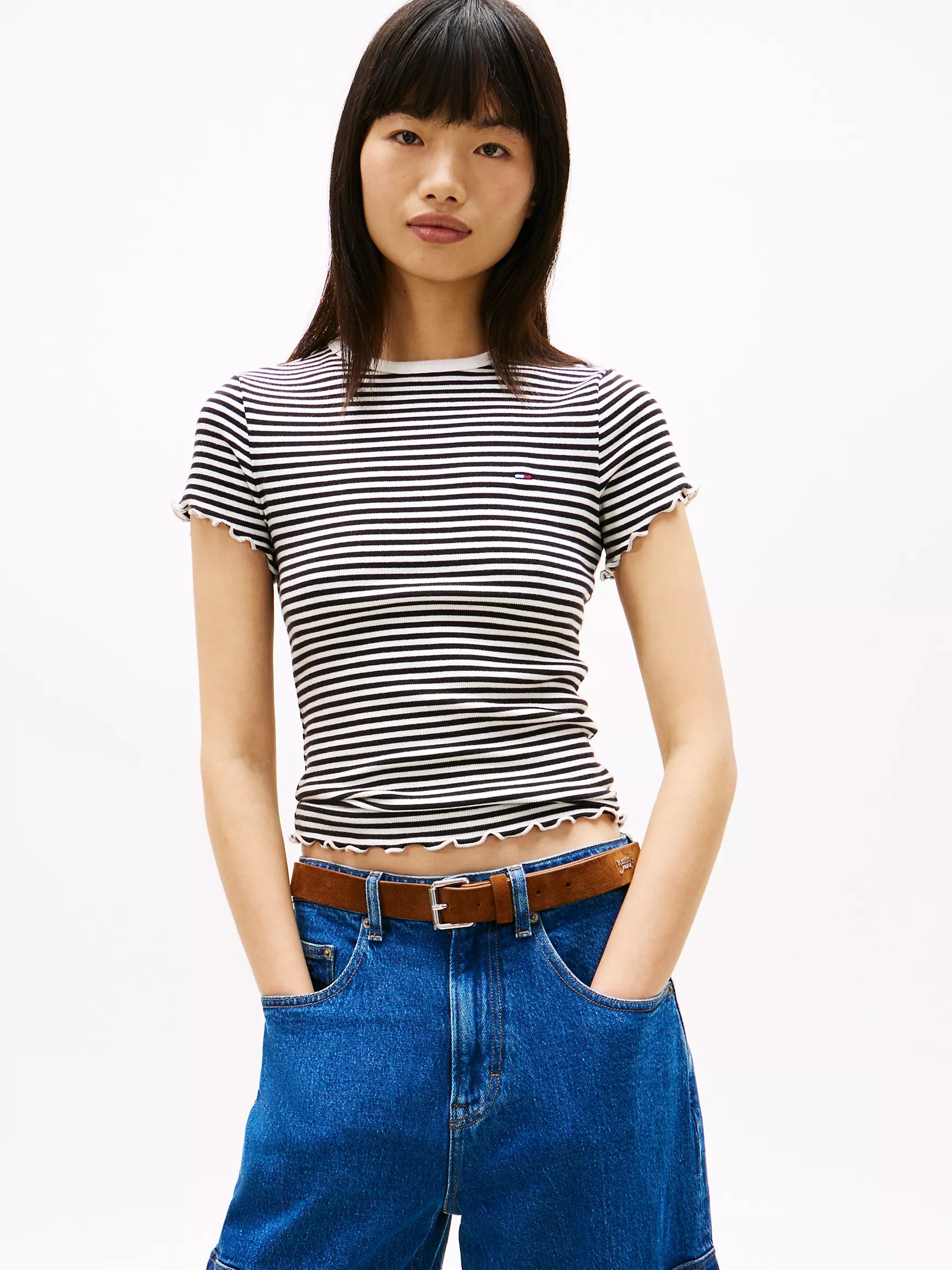Black / Ecru Stripe