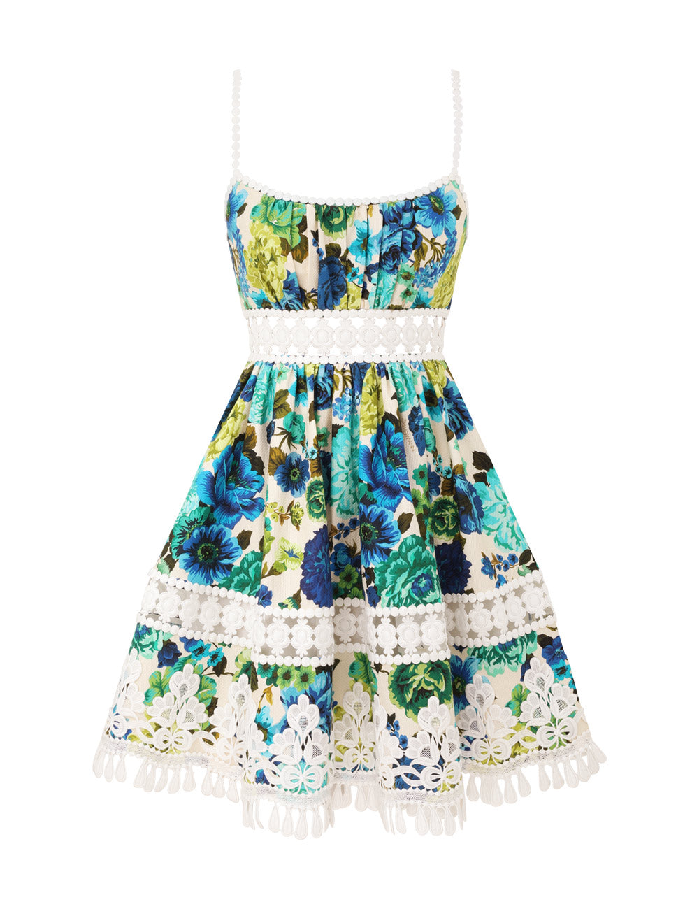 Blue Green Floral