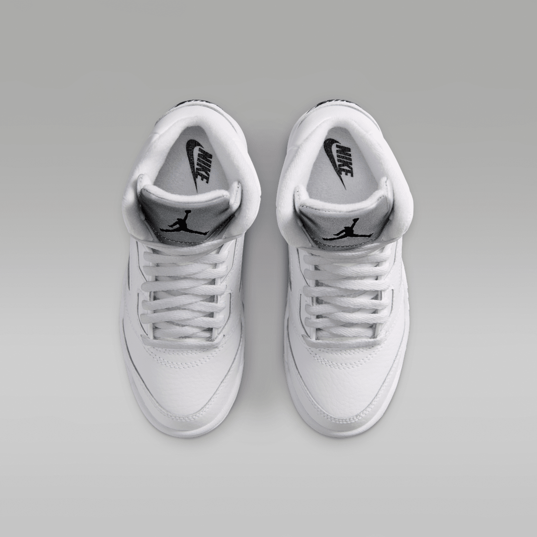 White/Metallic Silver/Black