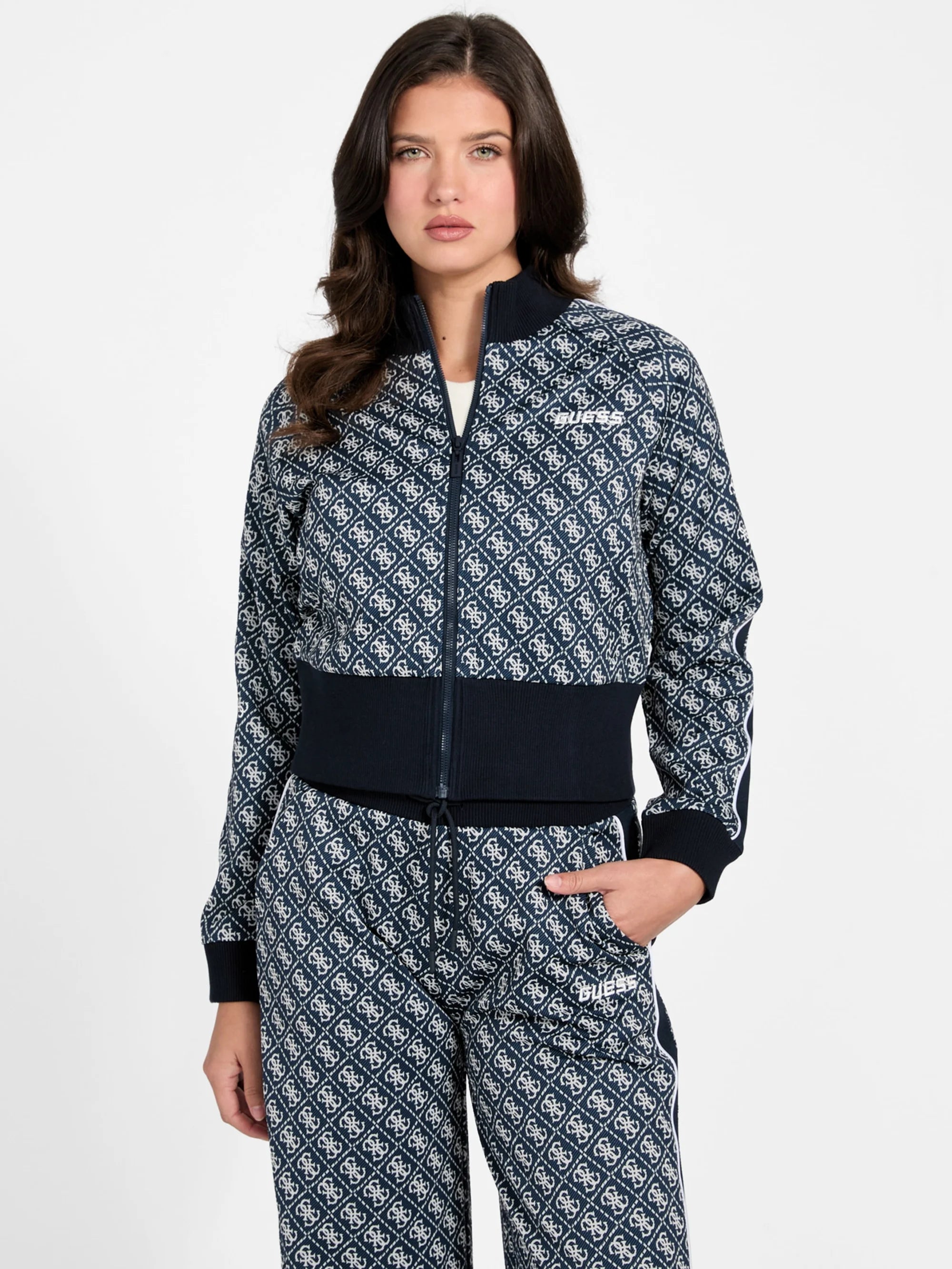 4G Rhombus Ocean Jacquard