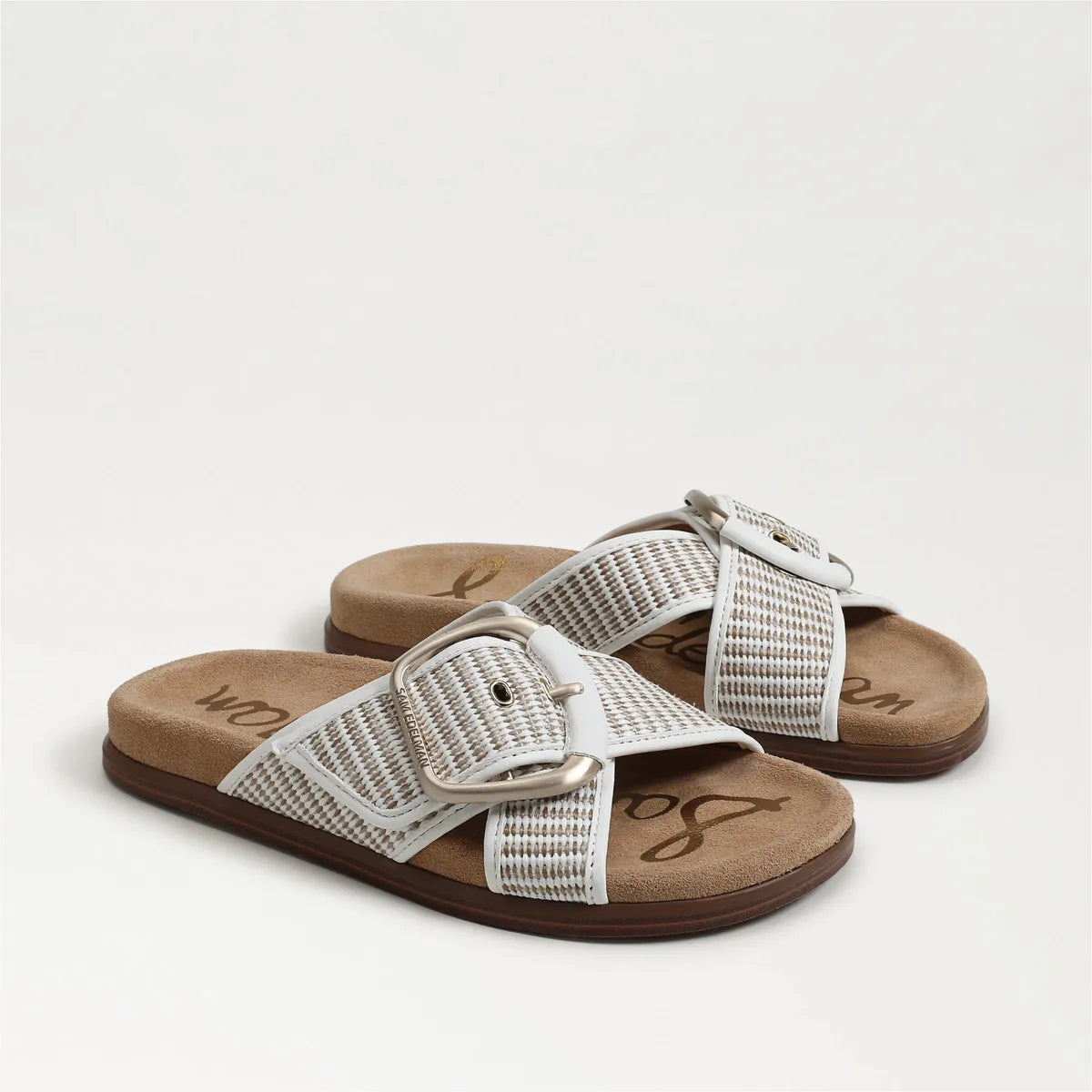 Ivory Taupe Faux Raffia