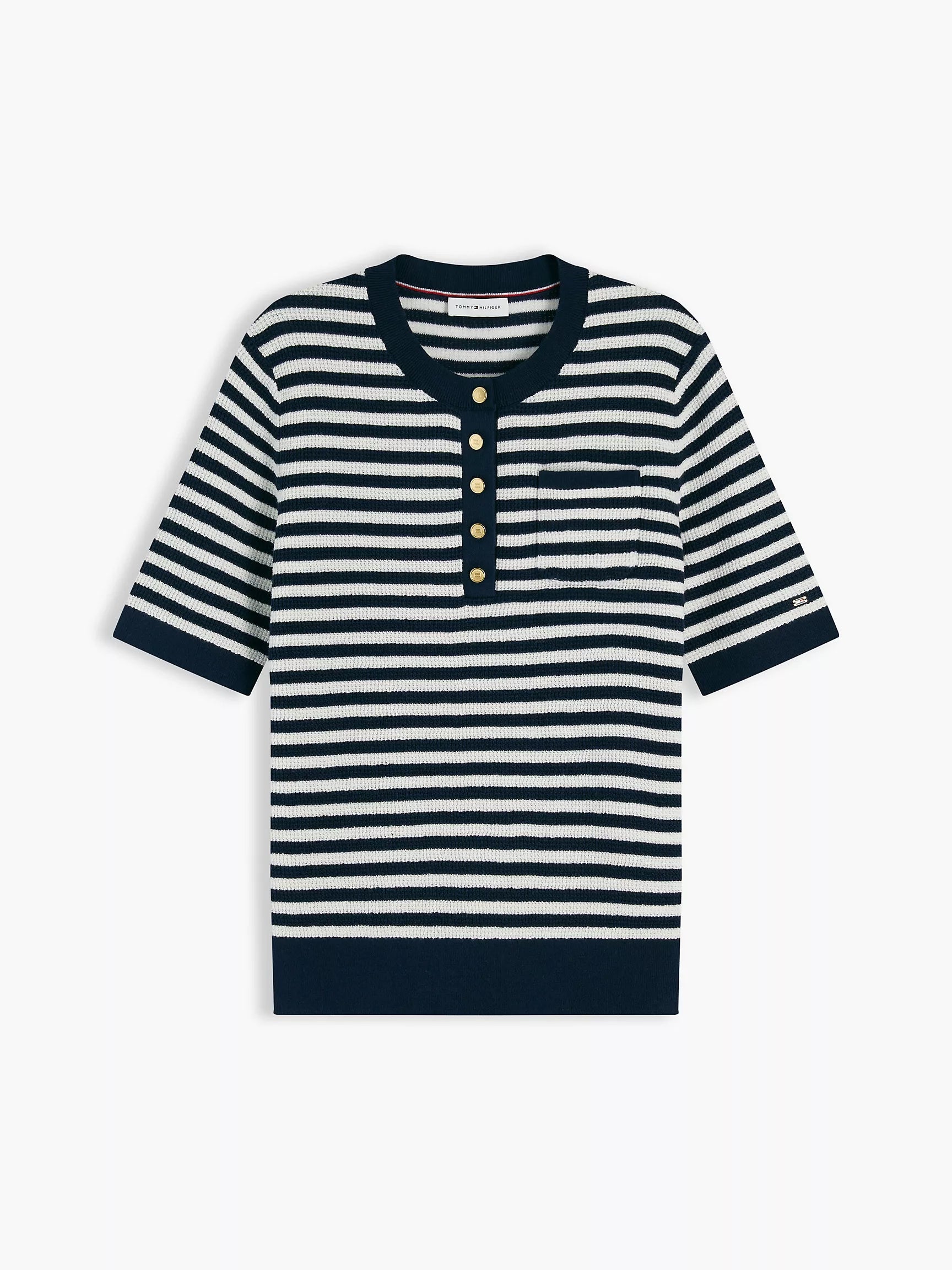 Navy Blue / Ivory Stripe