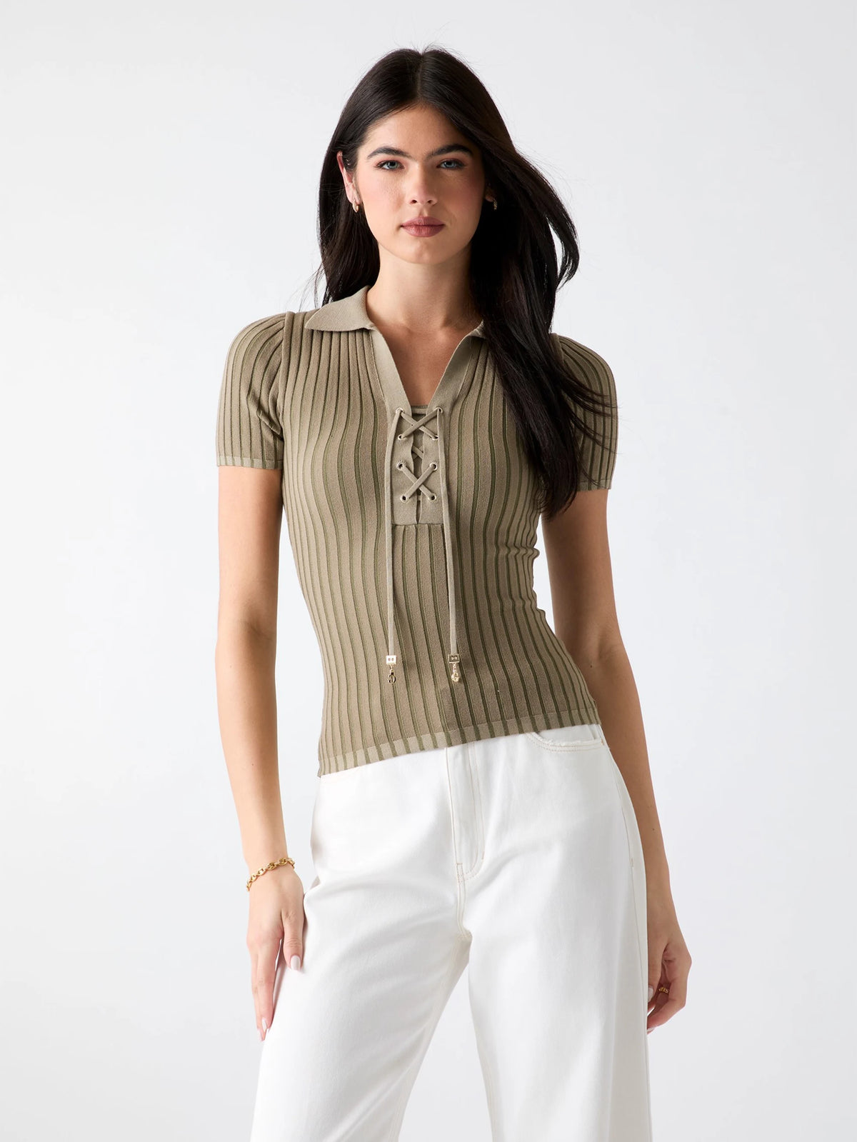 Sage And Olive Green Stri