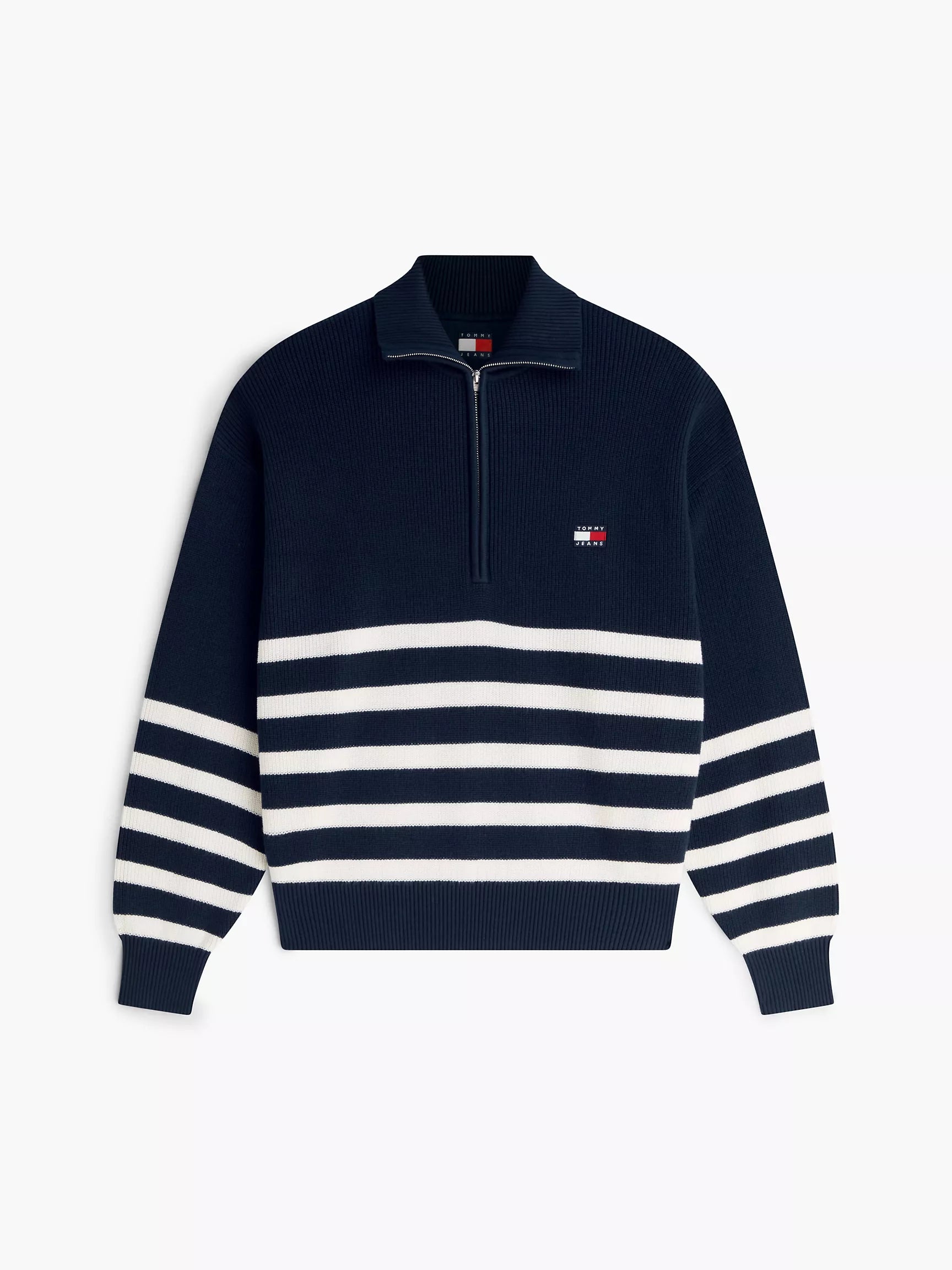 Navy Blue / Ecru Stripe