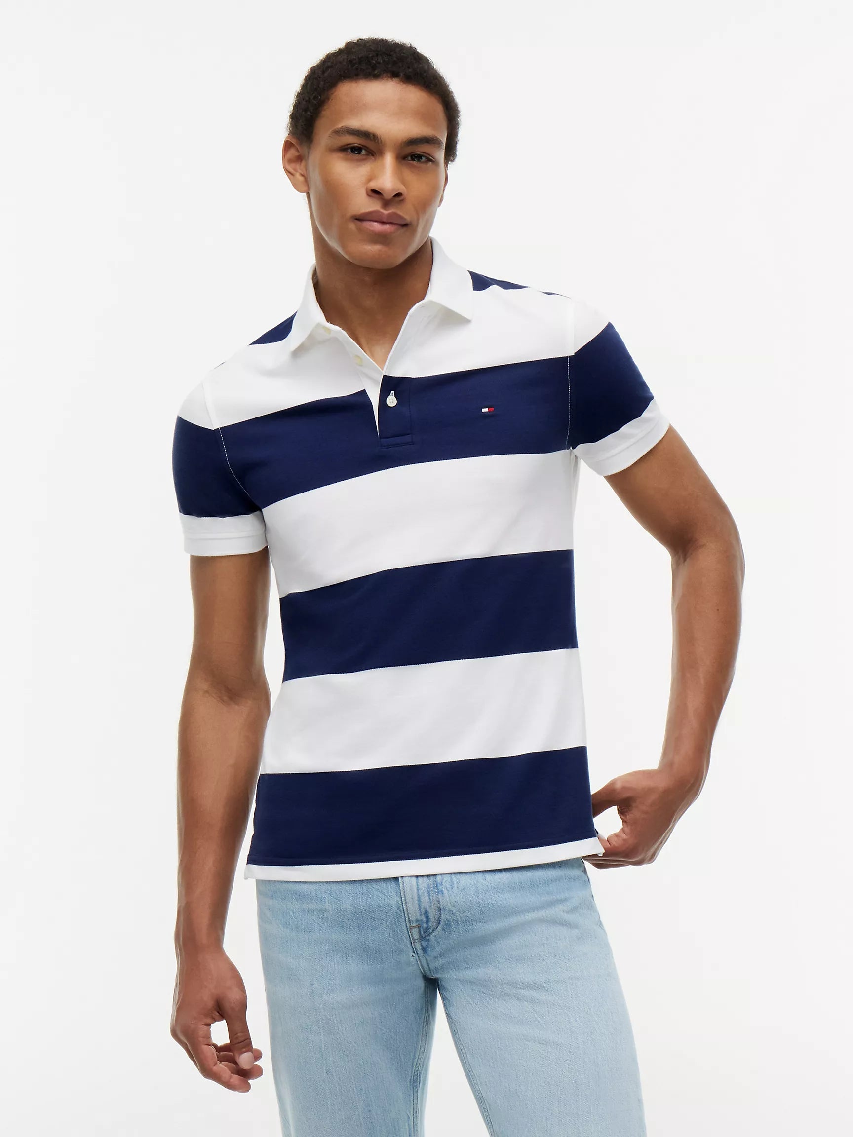 Navy/White Stripe
