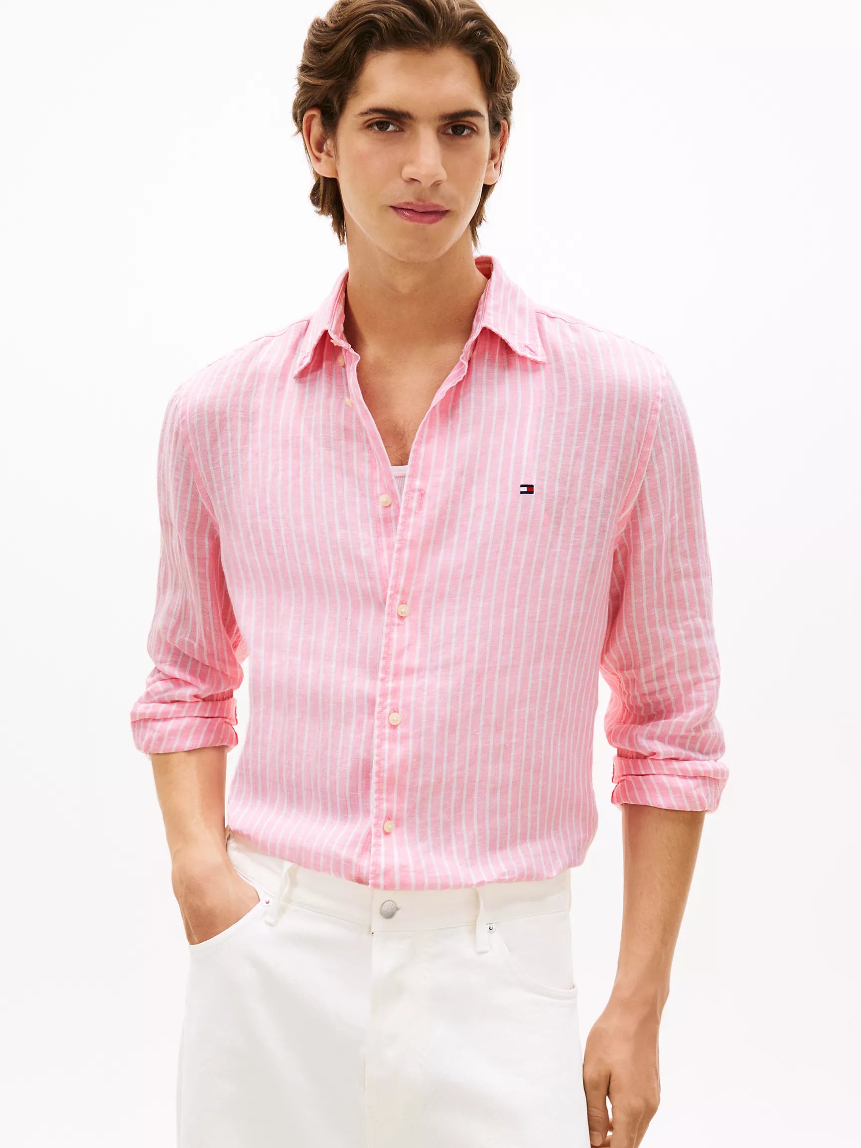 Classic Pink/White Stripe