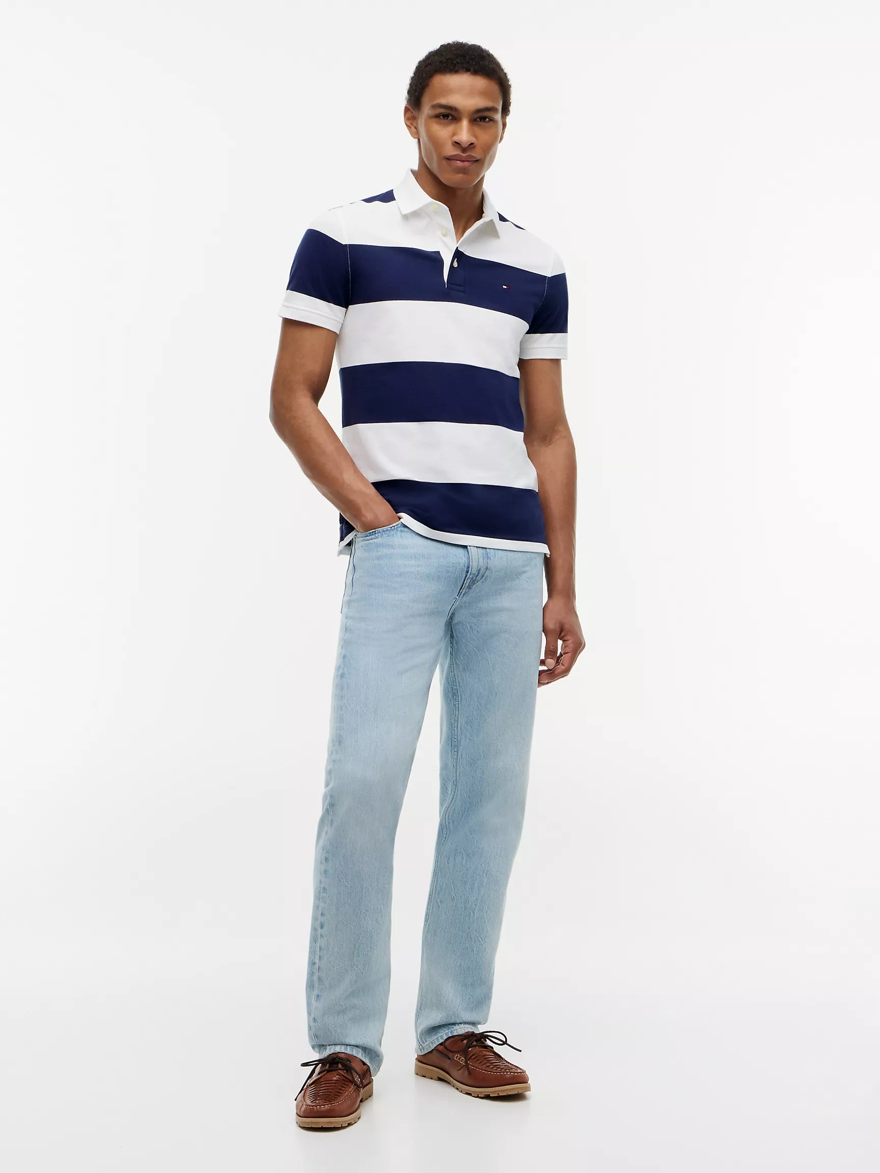 Navy/White Stripe
