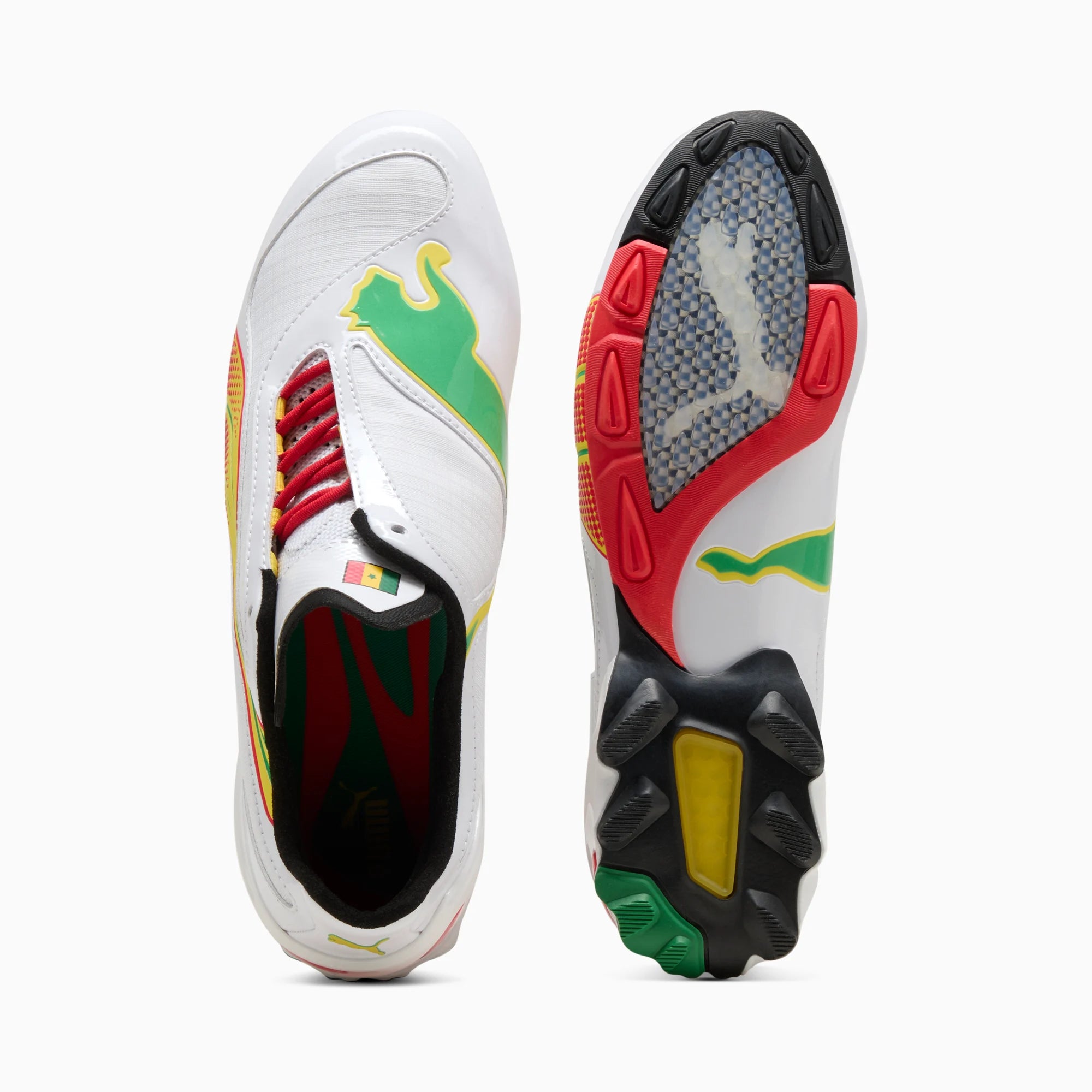 PUMA White-PUMA Red