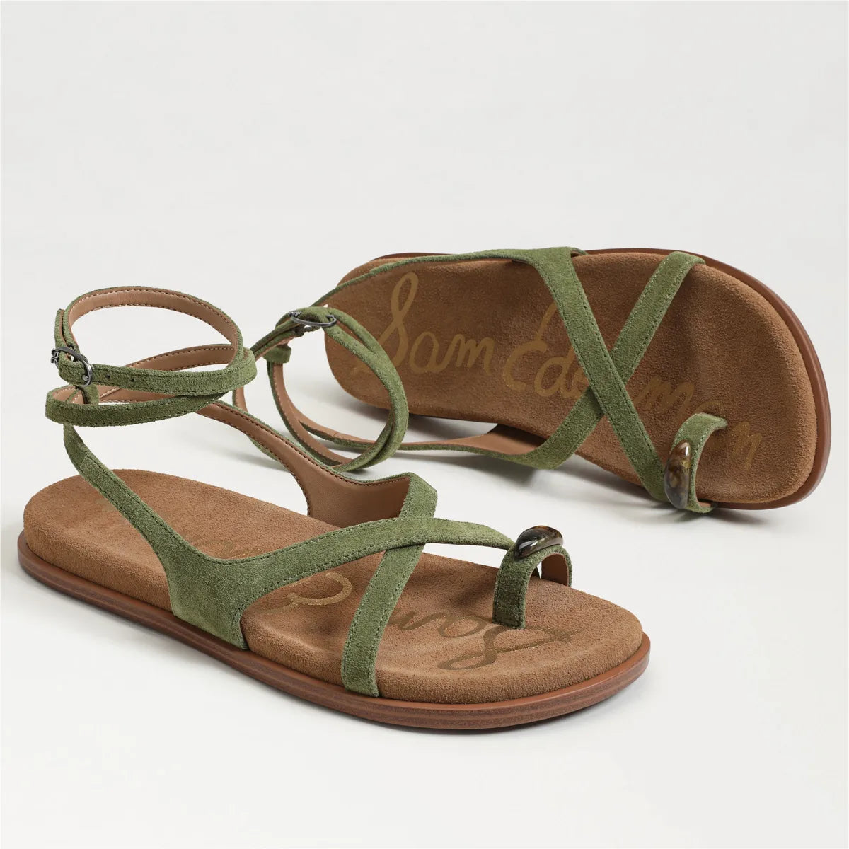 Summer Olive Suede