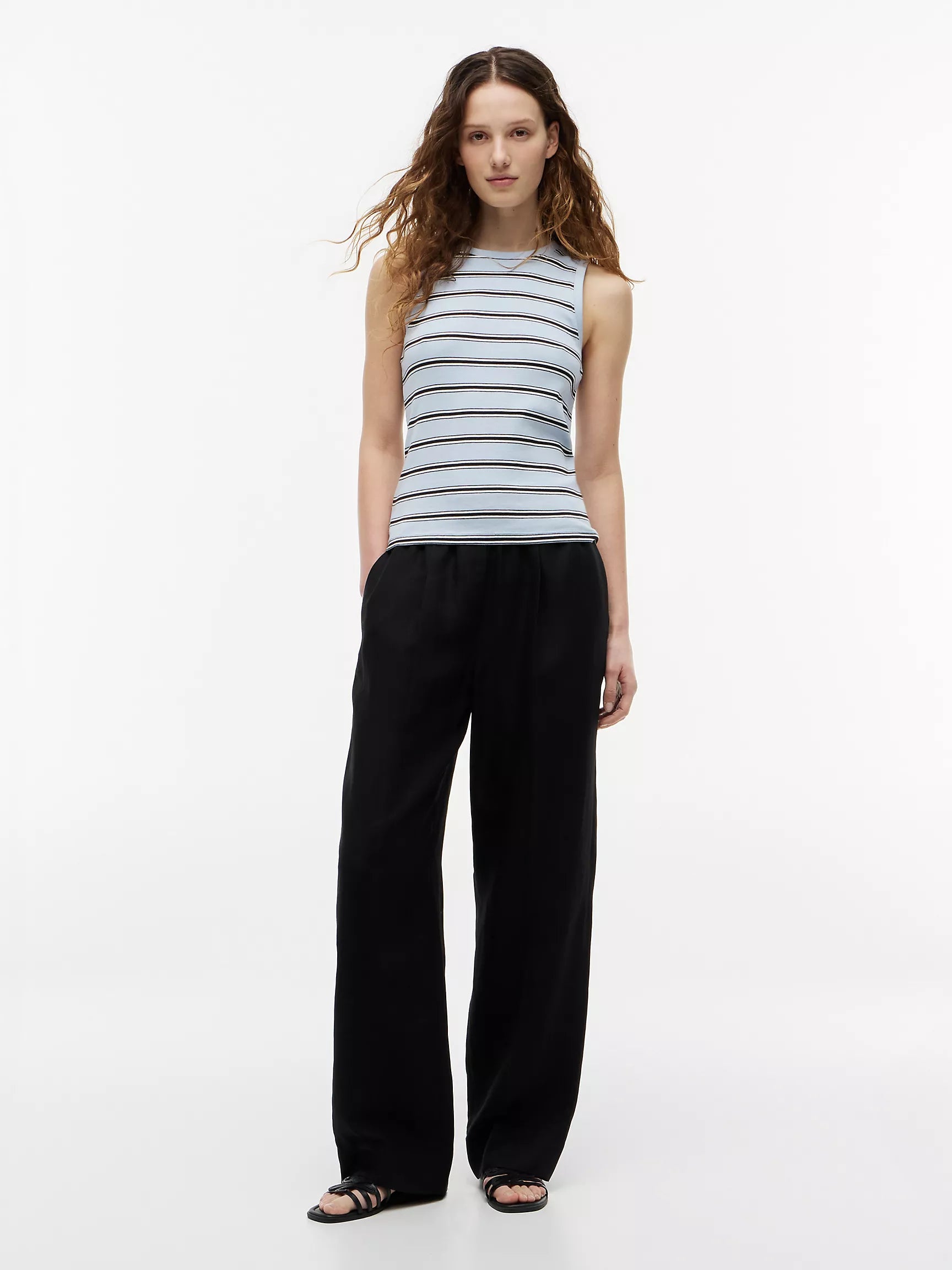 Breeze Blue / Black Stripe