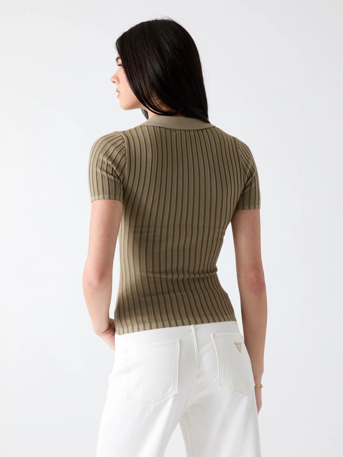 Sage And Olive Green Stri