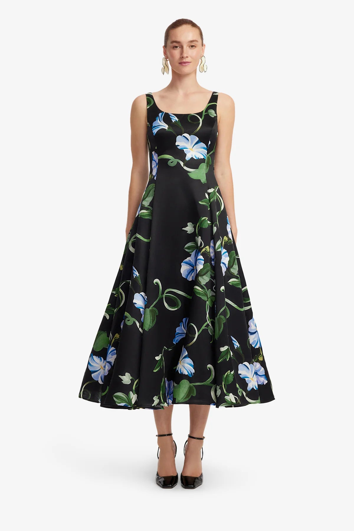 Vine Print in Ebony