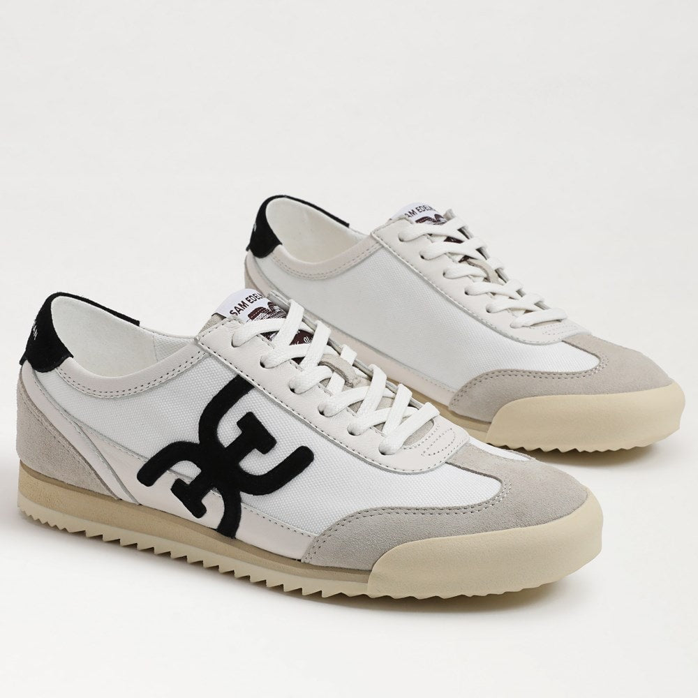 Greige/White/Black Leather