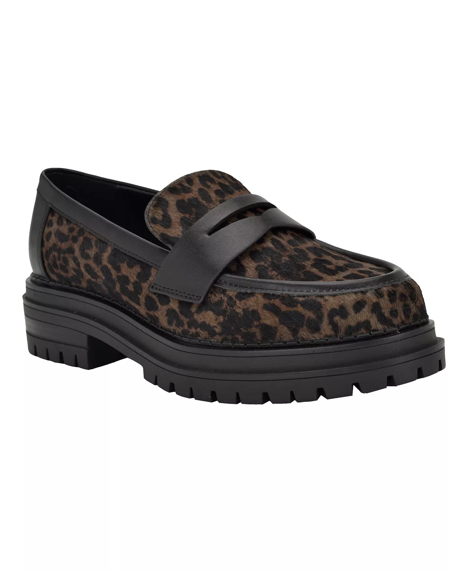 Dark Leopard Calf Hair