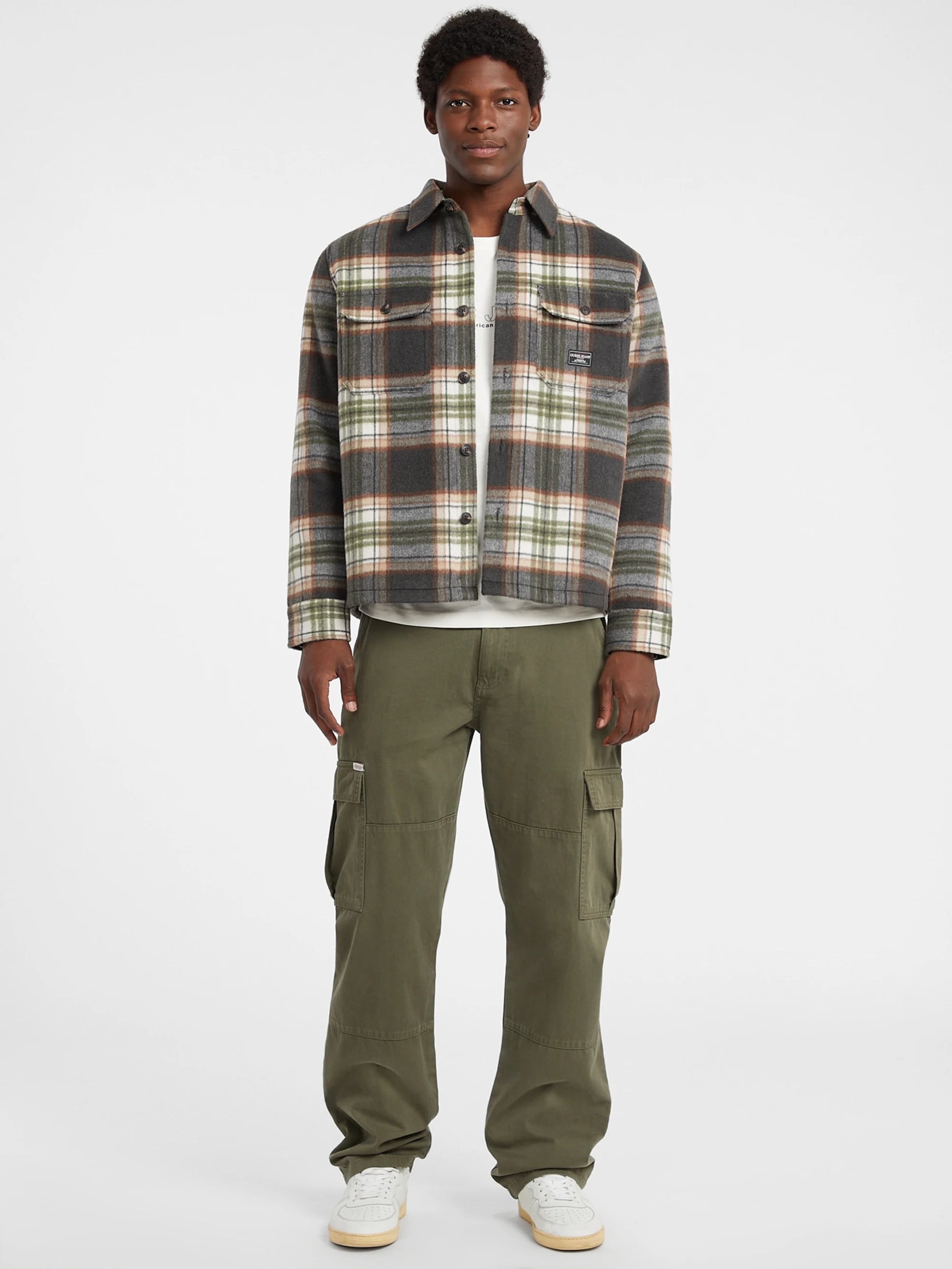 Washed Out Black Check