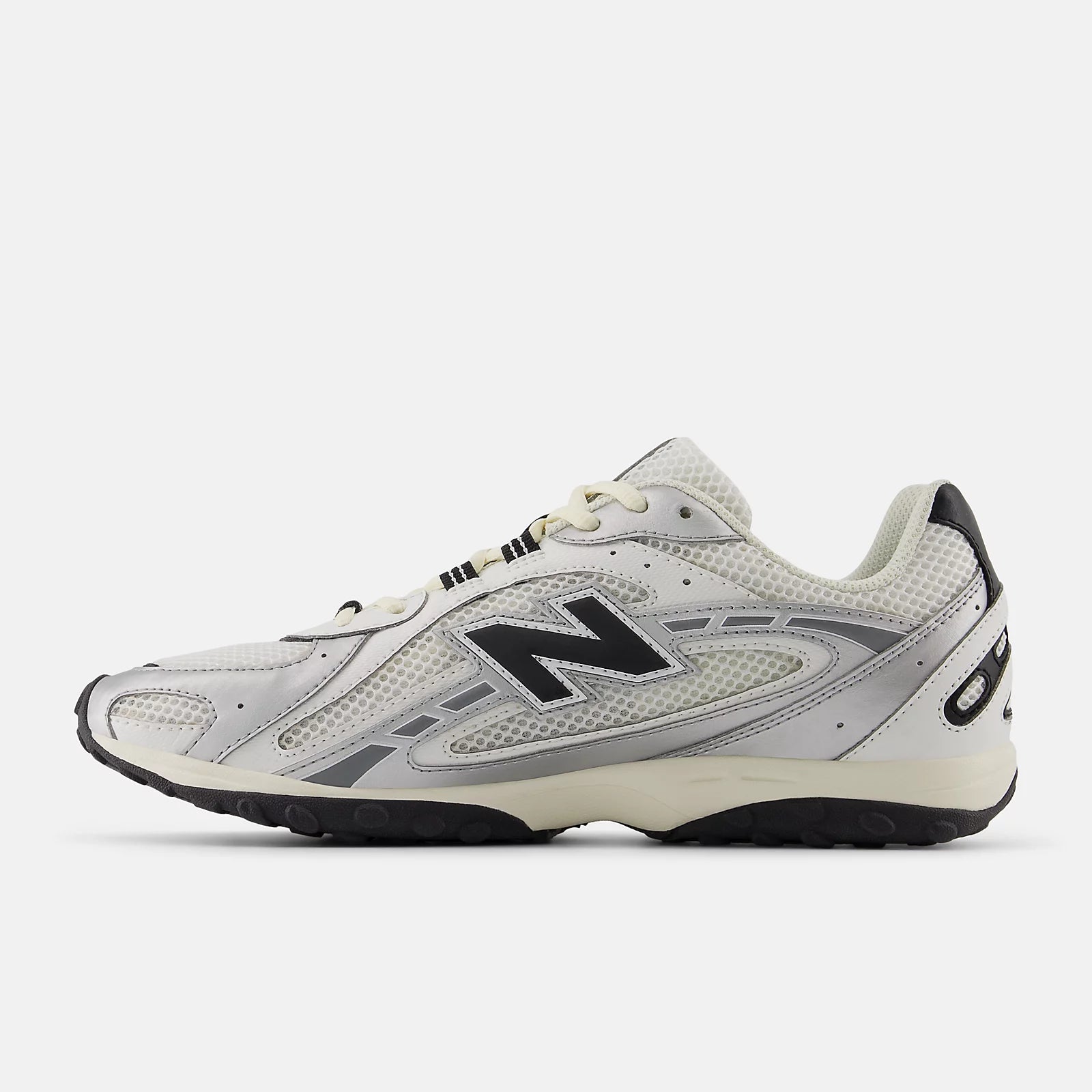 Silver Metallic With Black