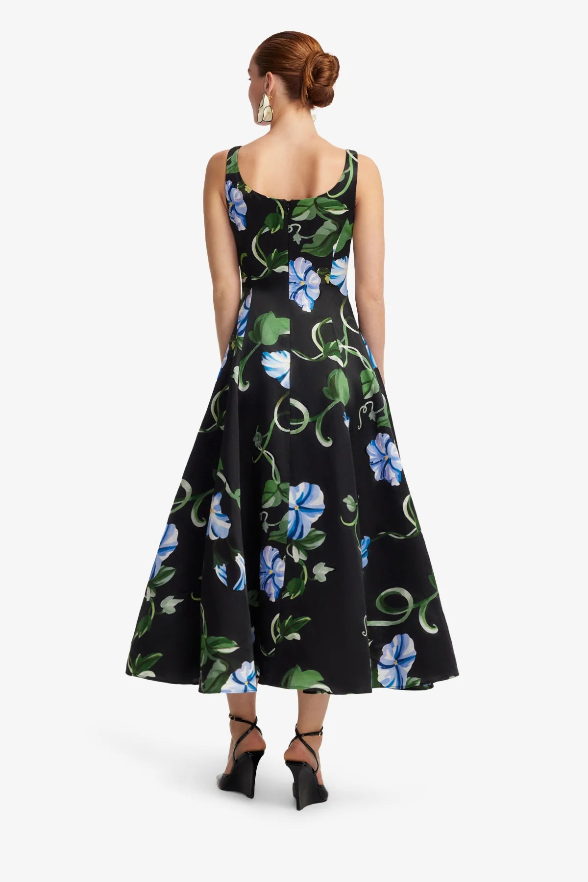 Vine Print in Ebony