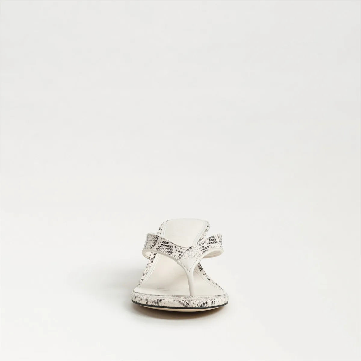 Ivory Snake Print Leather