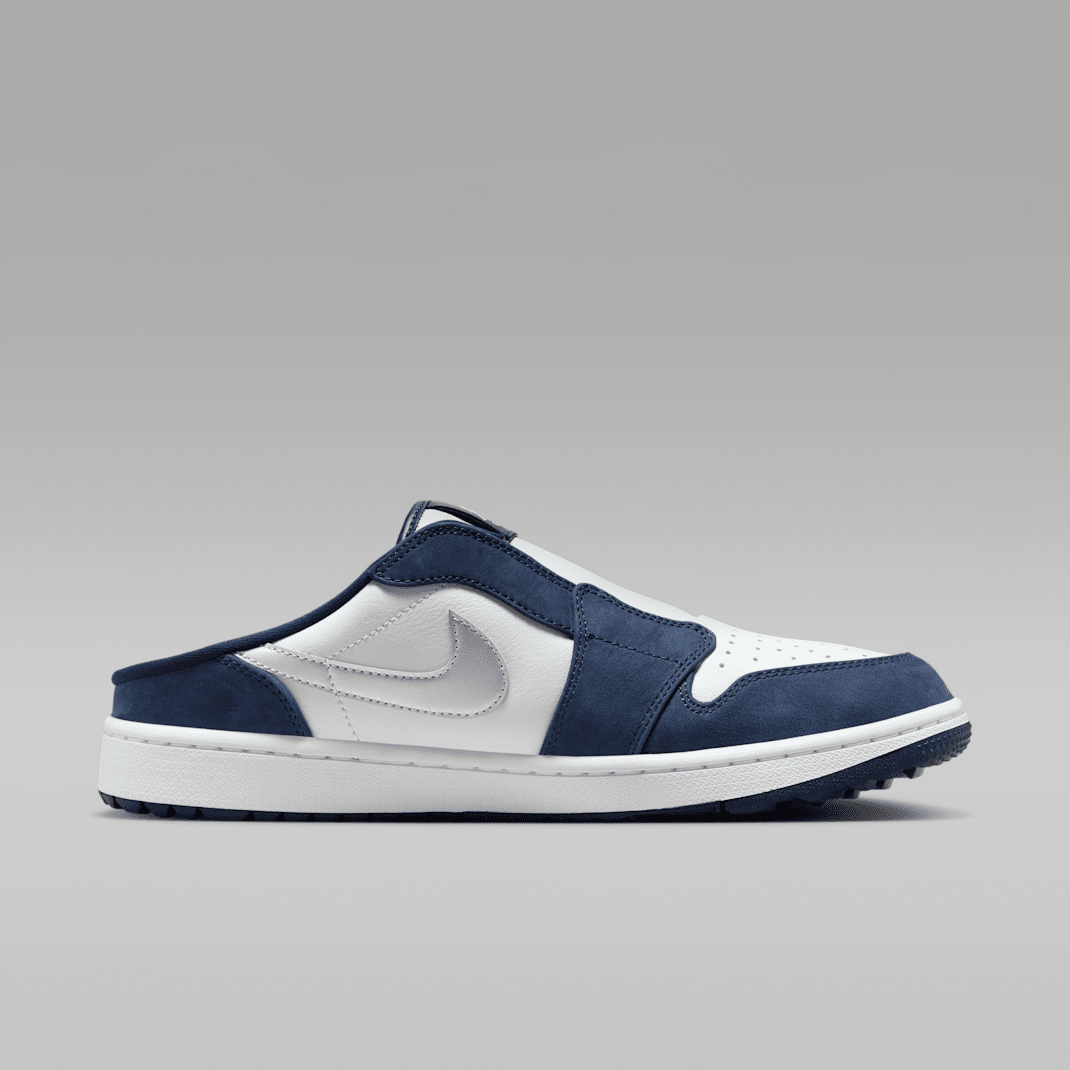 White/Midnight Navy/Metallic Silver