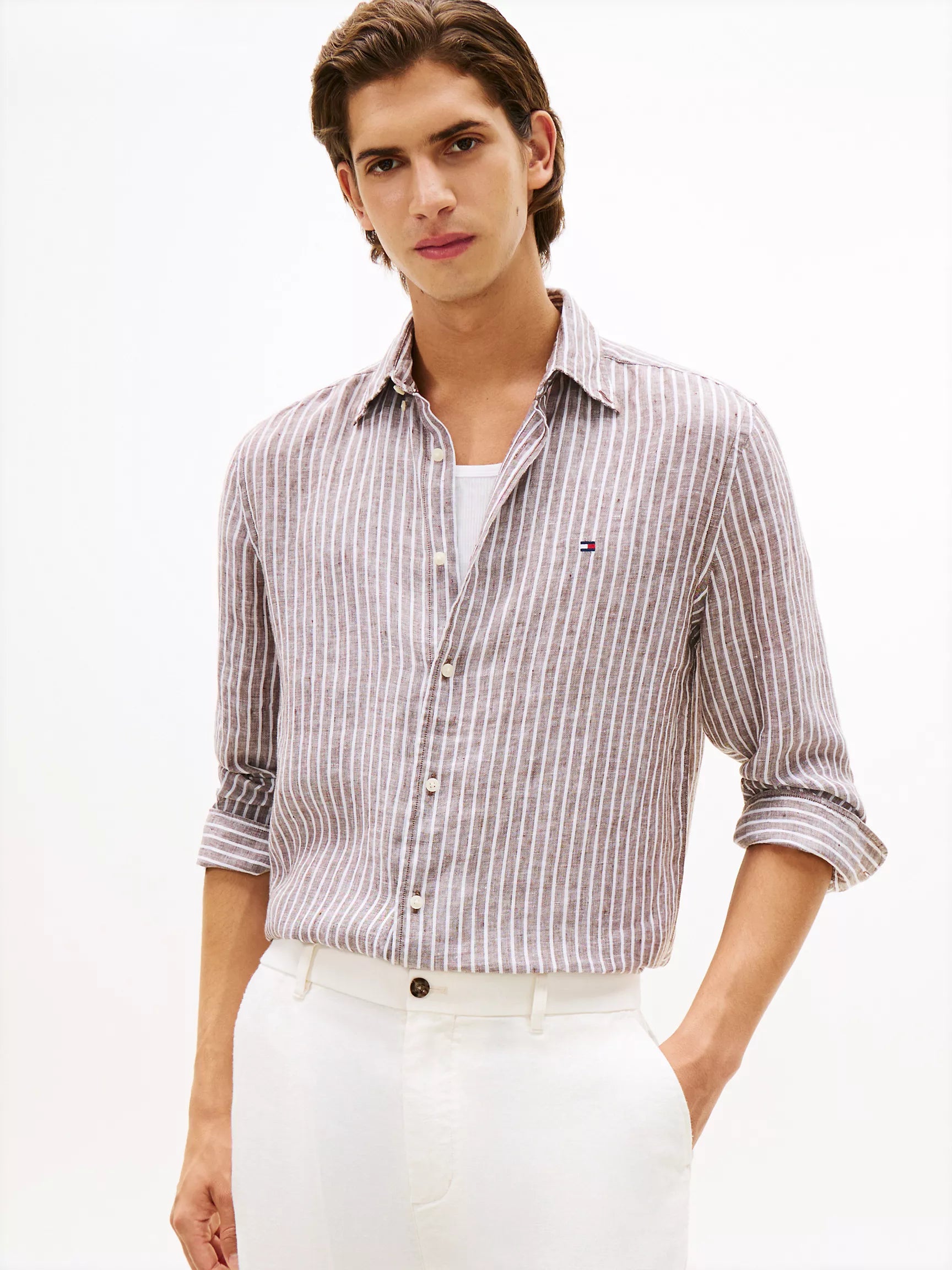 Legacy Brown/White Stripe