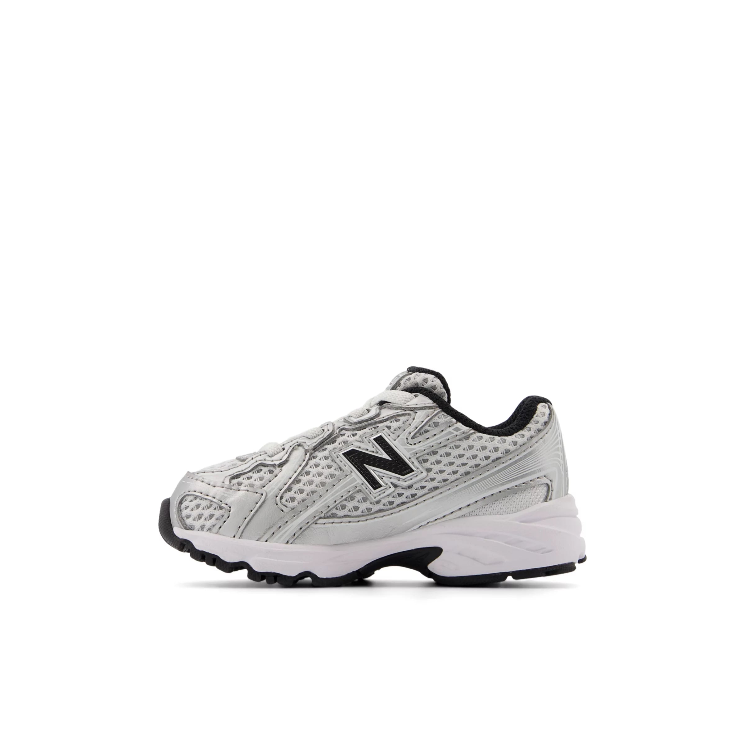 Silver Metallic With Black