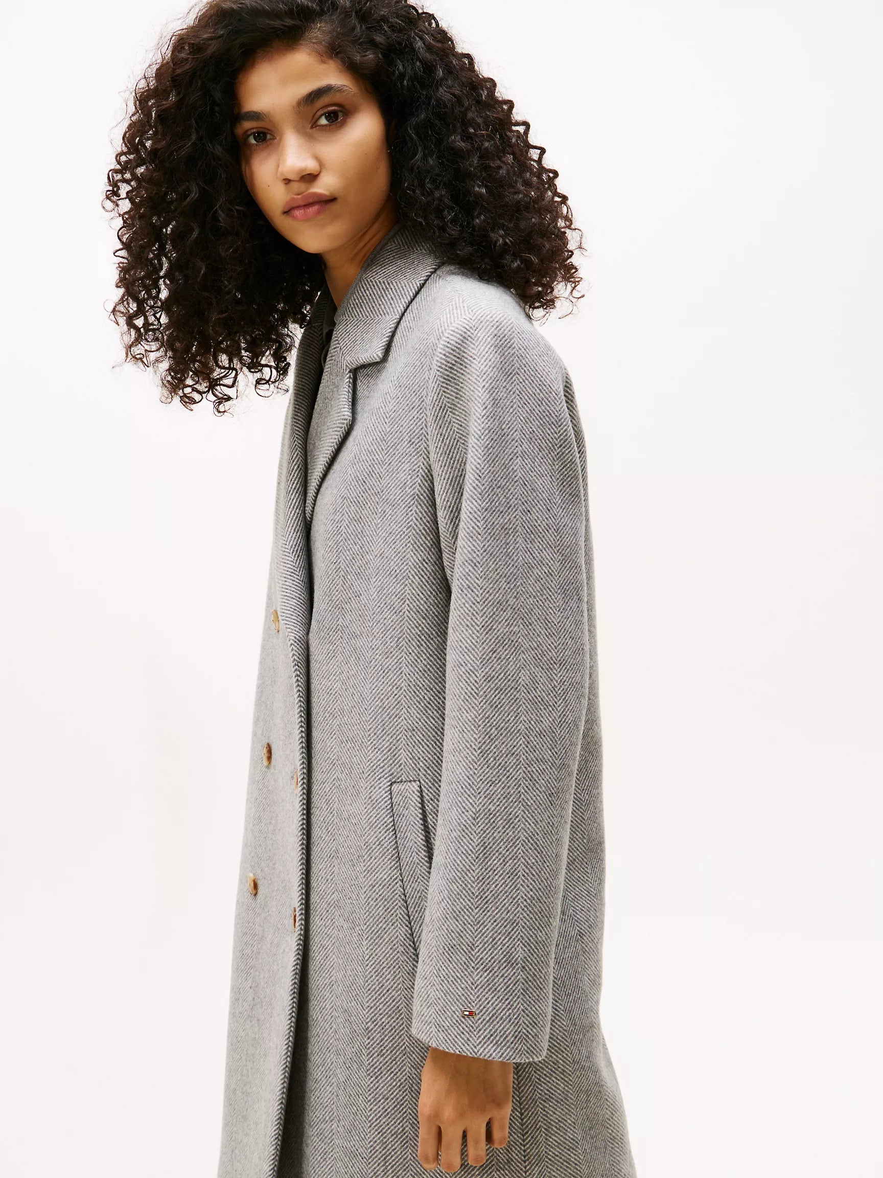 Grey Herringbone