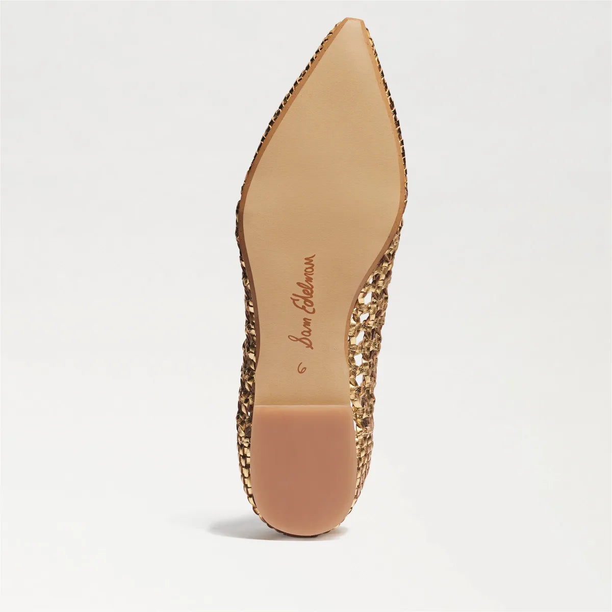 Gold Woven Leather