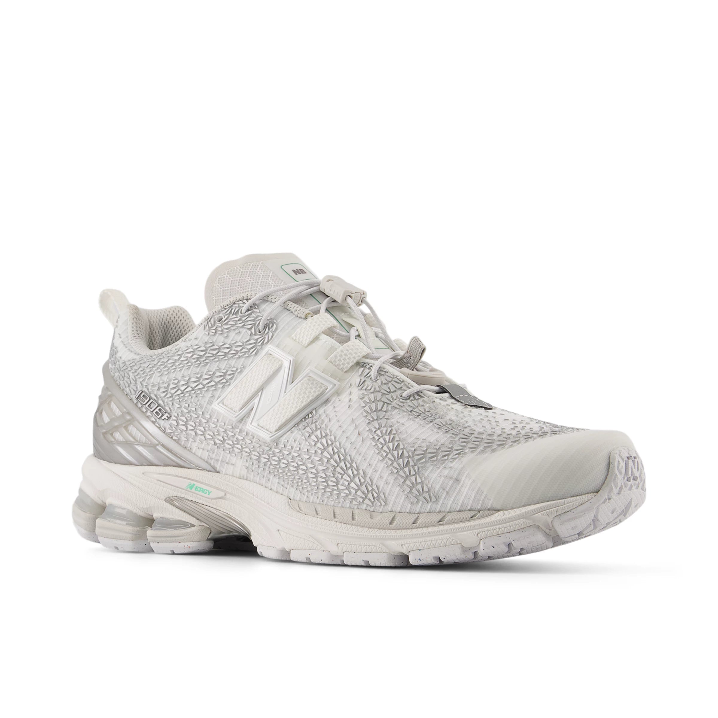 White With Silver Metallic And Deep End