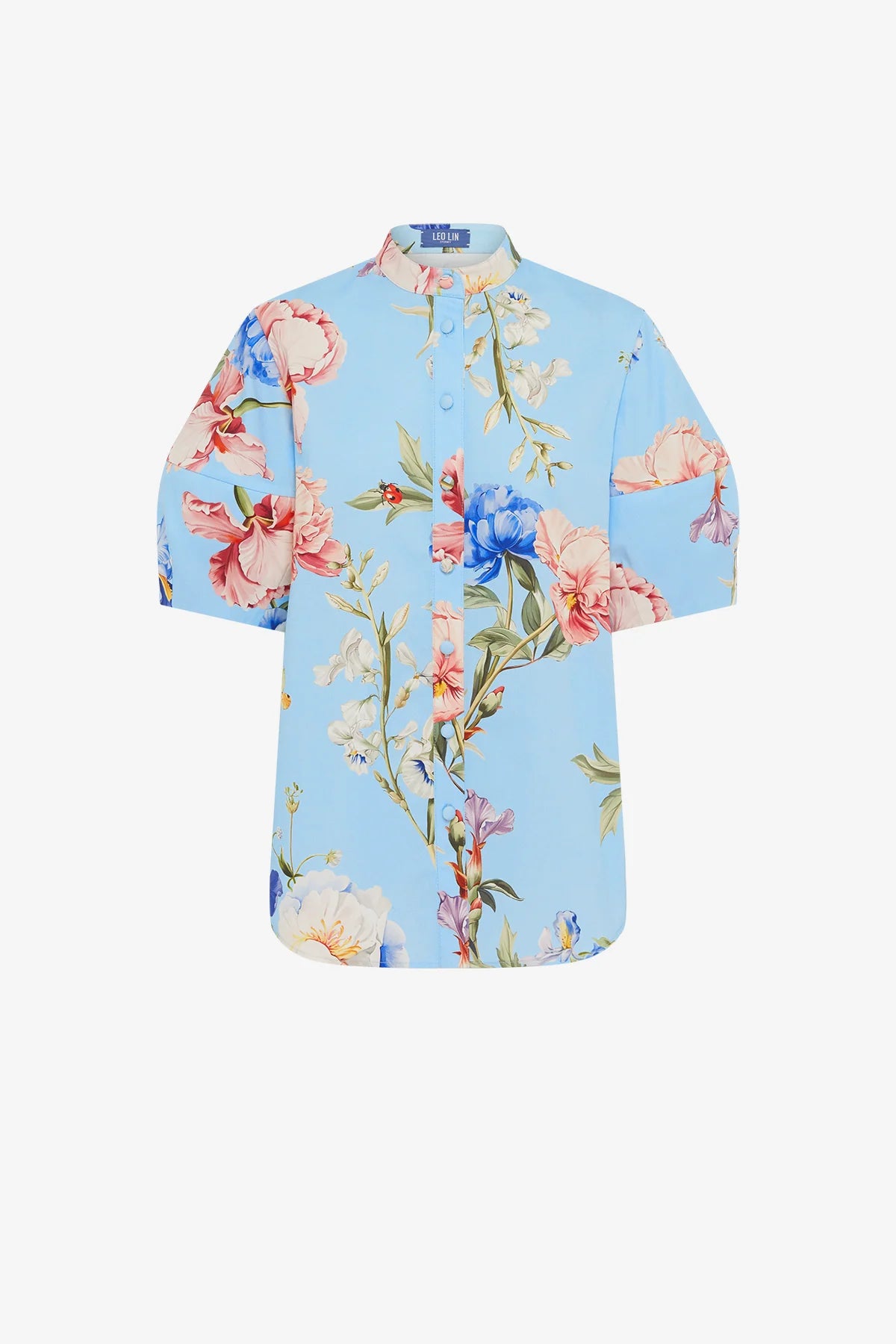 Garden Print in Baby Blue 2