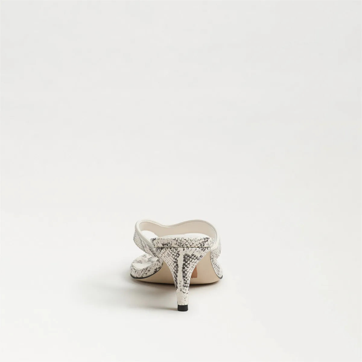Ivory Snake Print Leather