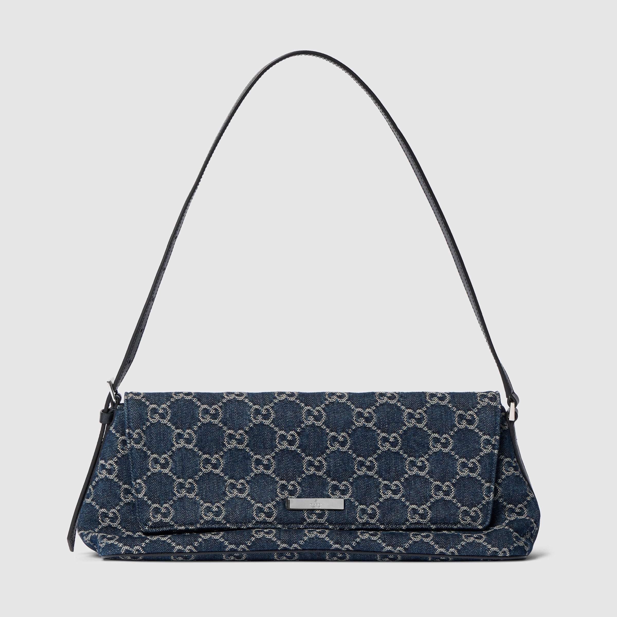 denim azul con GG
