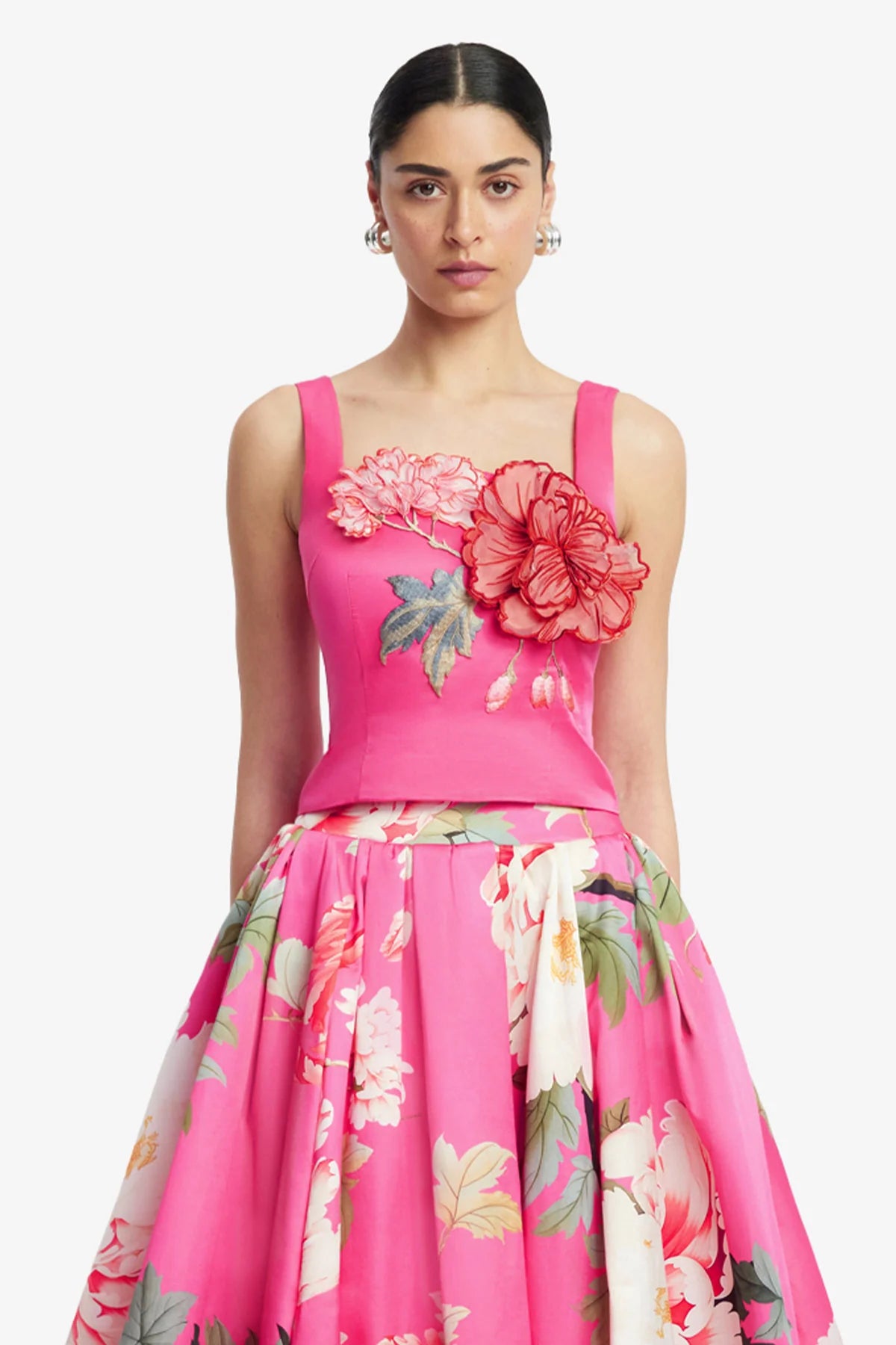 Peony Print in Fuchsia