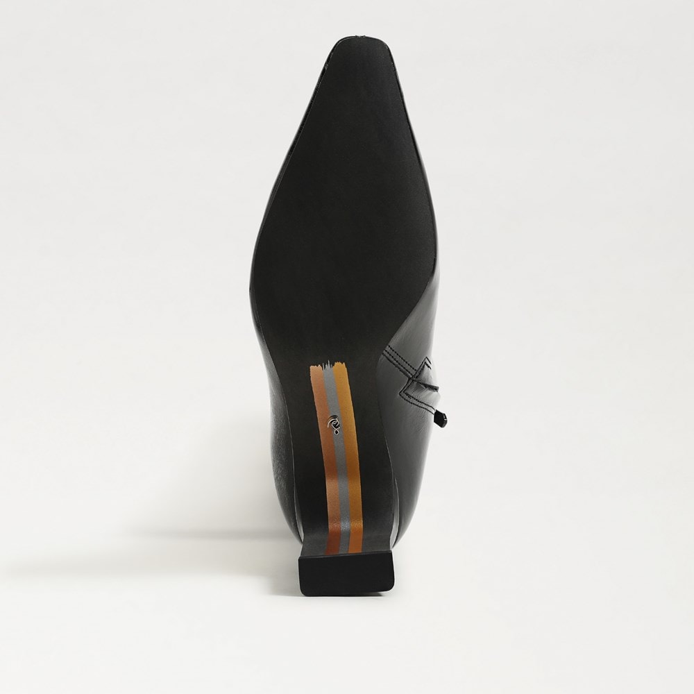 High Polish Black Leather