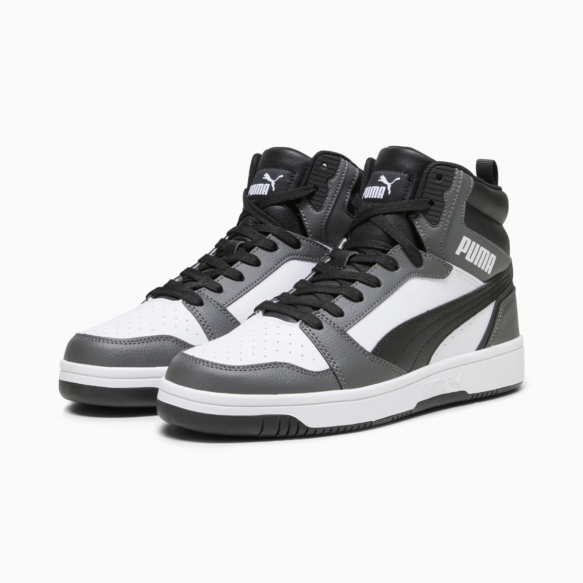 PUMA White-PUMA Black-Shadow Gray