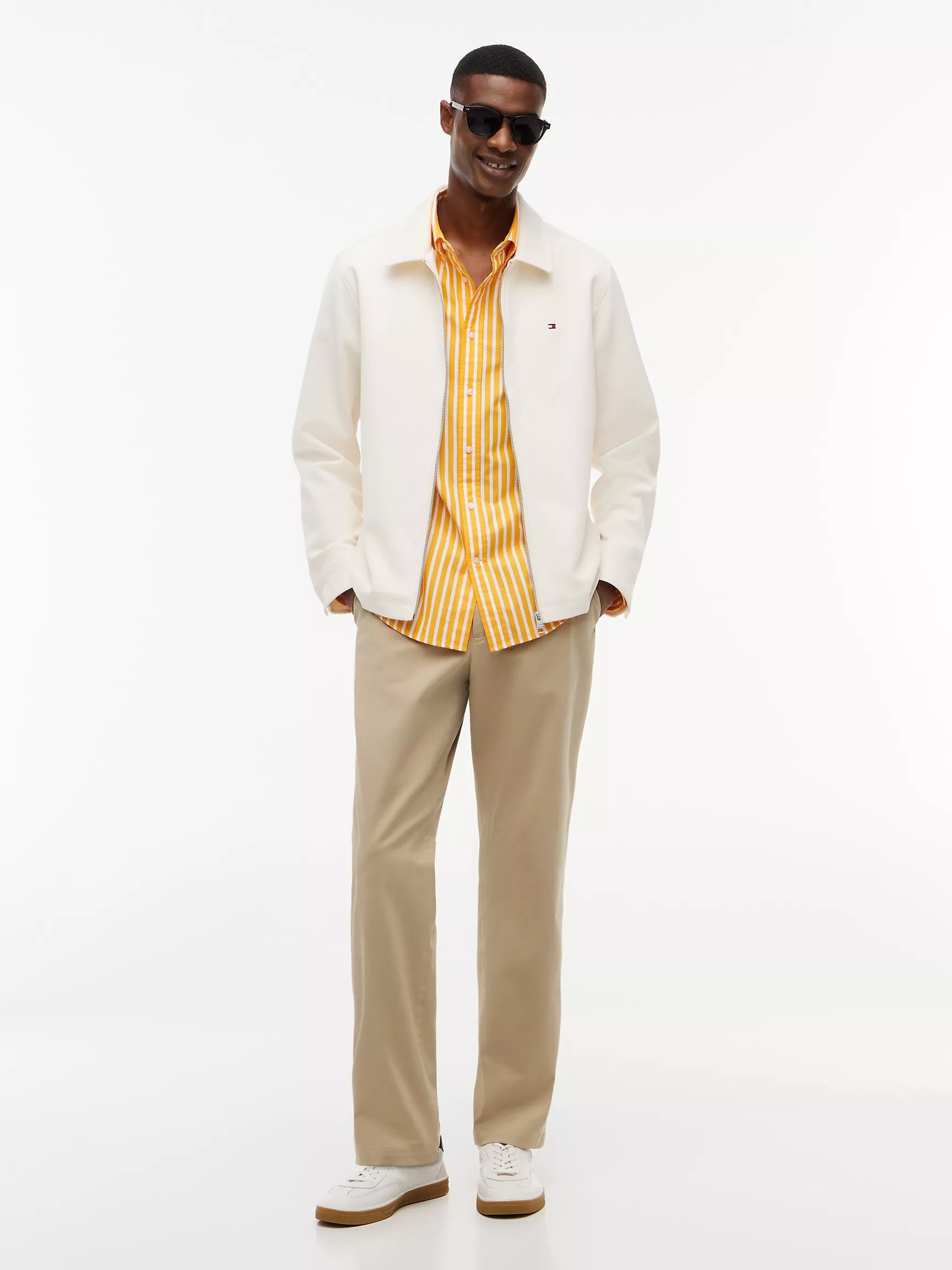 Orange Flash/White Stripe