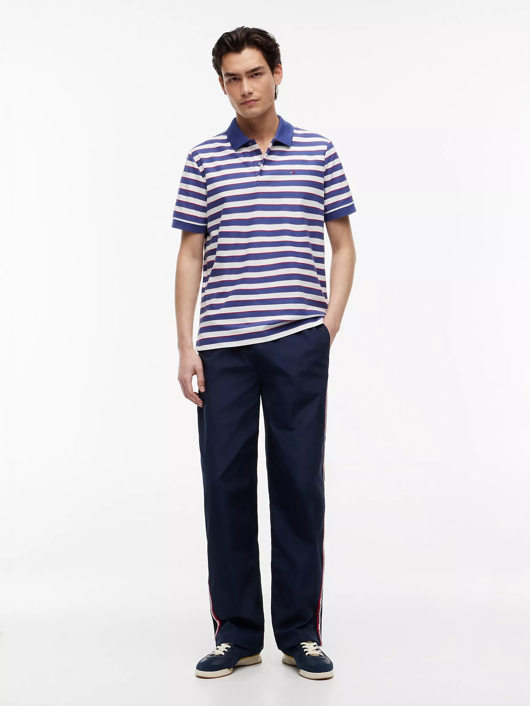 Blue Storm/White Stripe