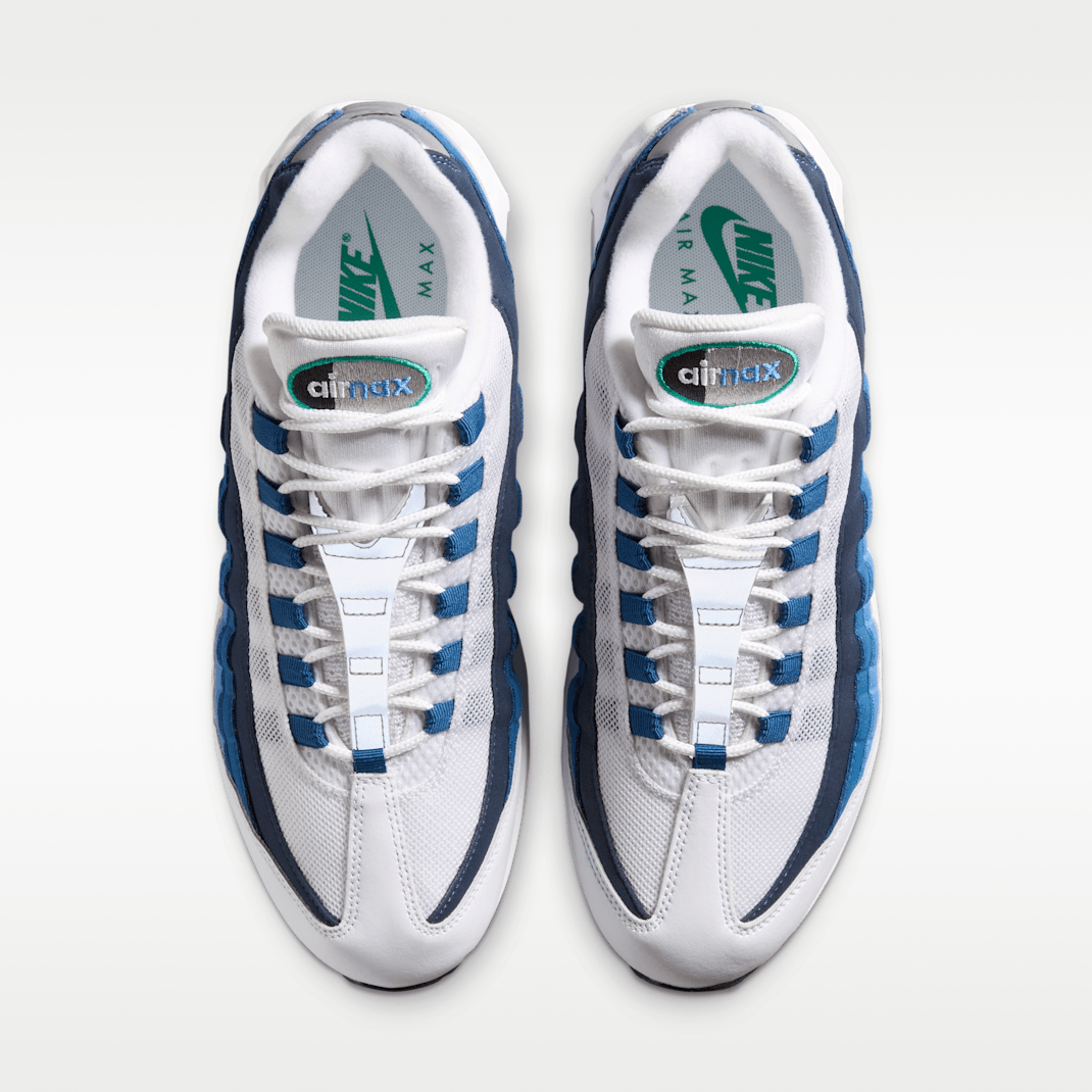 White/Lake Blue/French Blue/Emerald Green